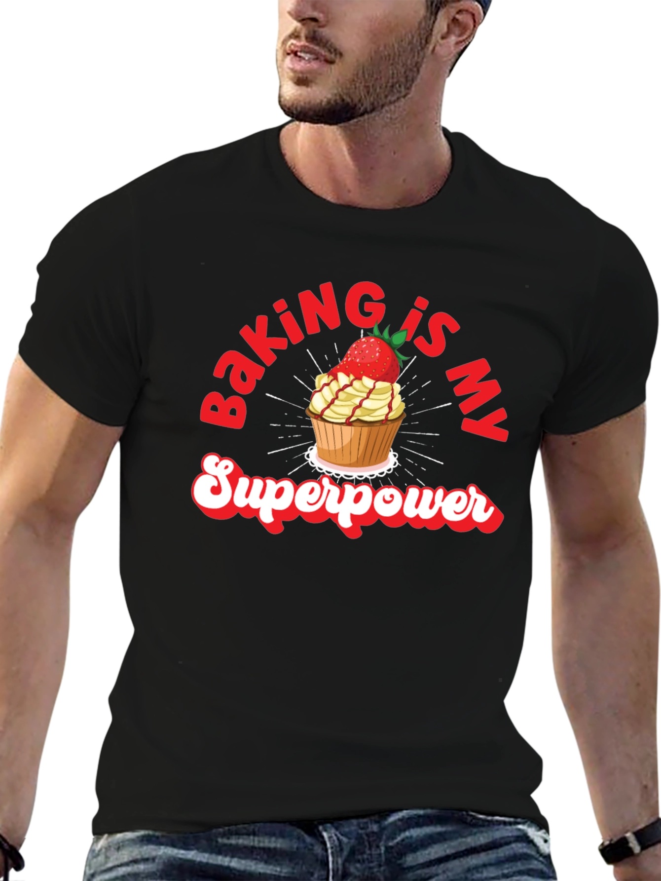 Baking is My Superpower Graphic T-Shirt