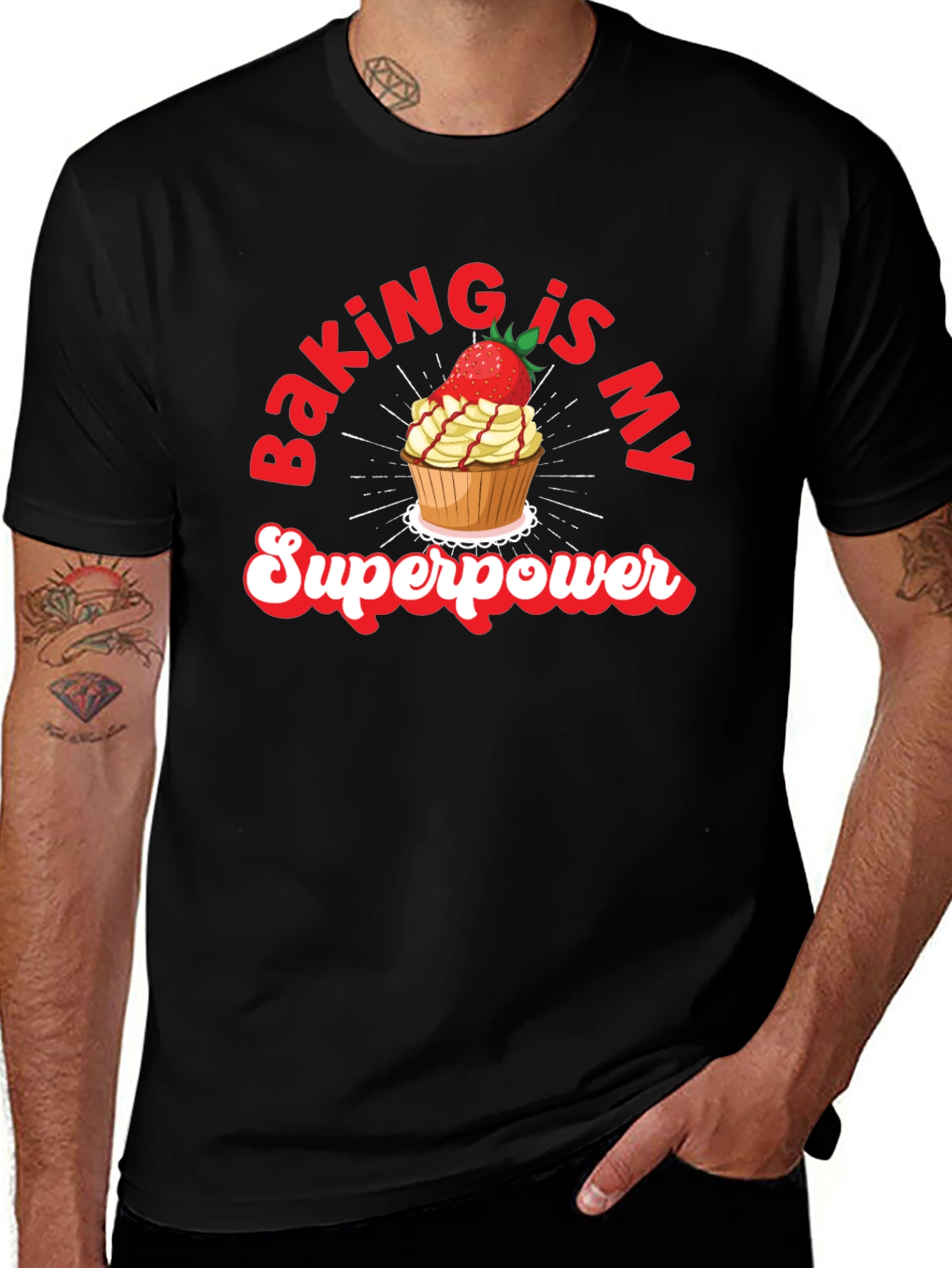 Baking is My Superpower Graphic T-Shirt
