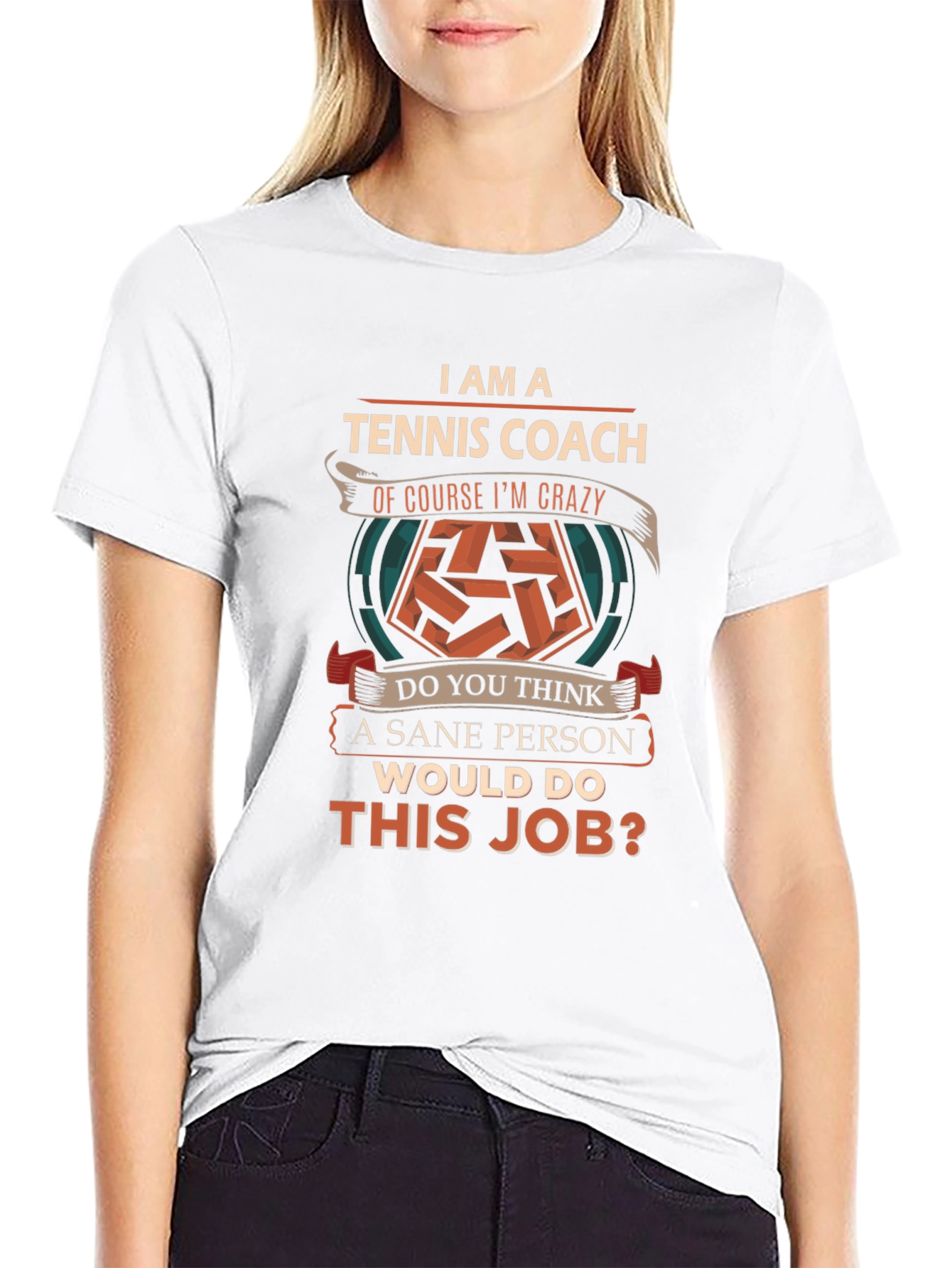 Tennis Coach T-Shirt - Crazy Tennis Lover Gift