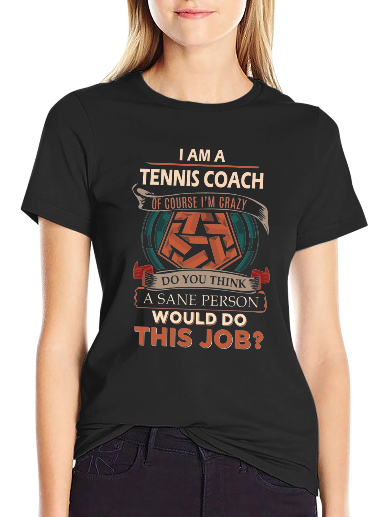 Tennis Coach T-Shirt - Crazy Tennis Lover Gift
