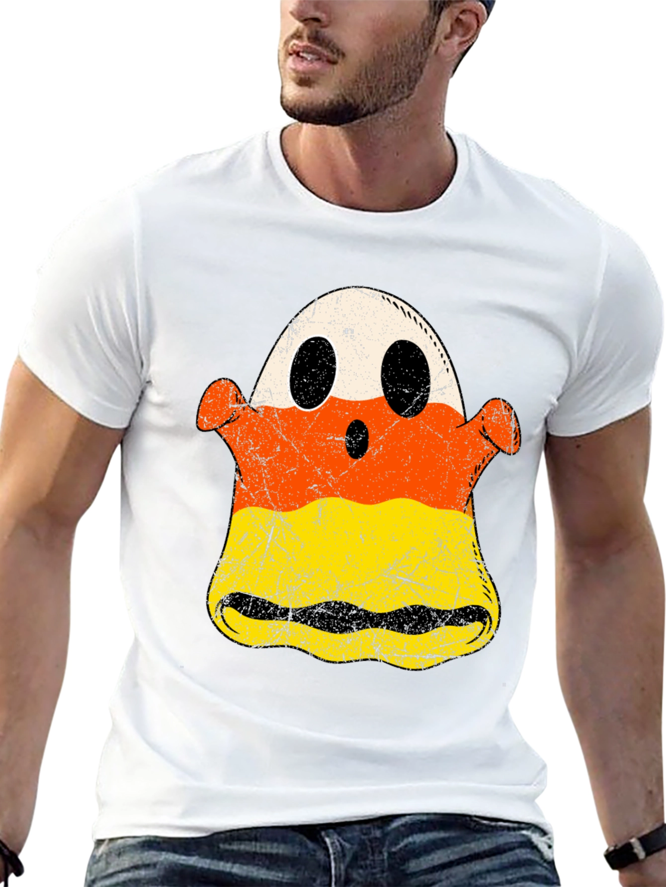 Halloween Ghost Candy Corn T-Shirt