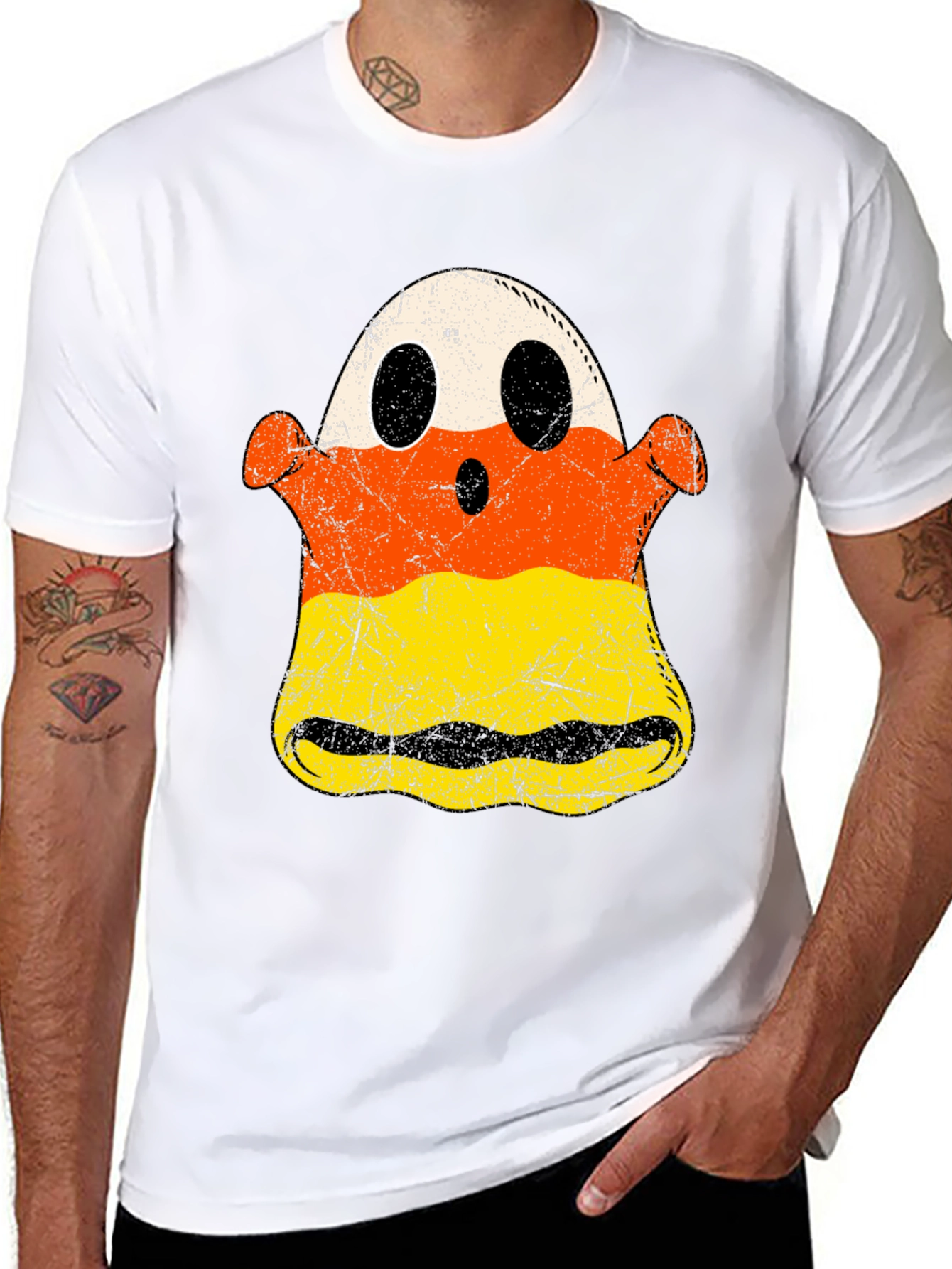 Halloween Ghost Candy Corn T-Shirt