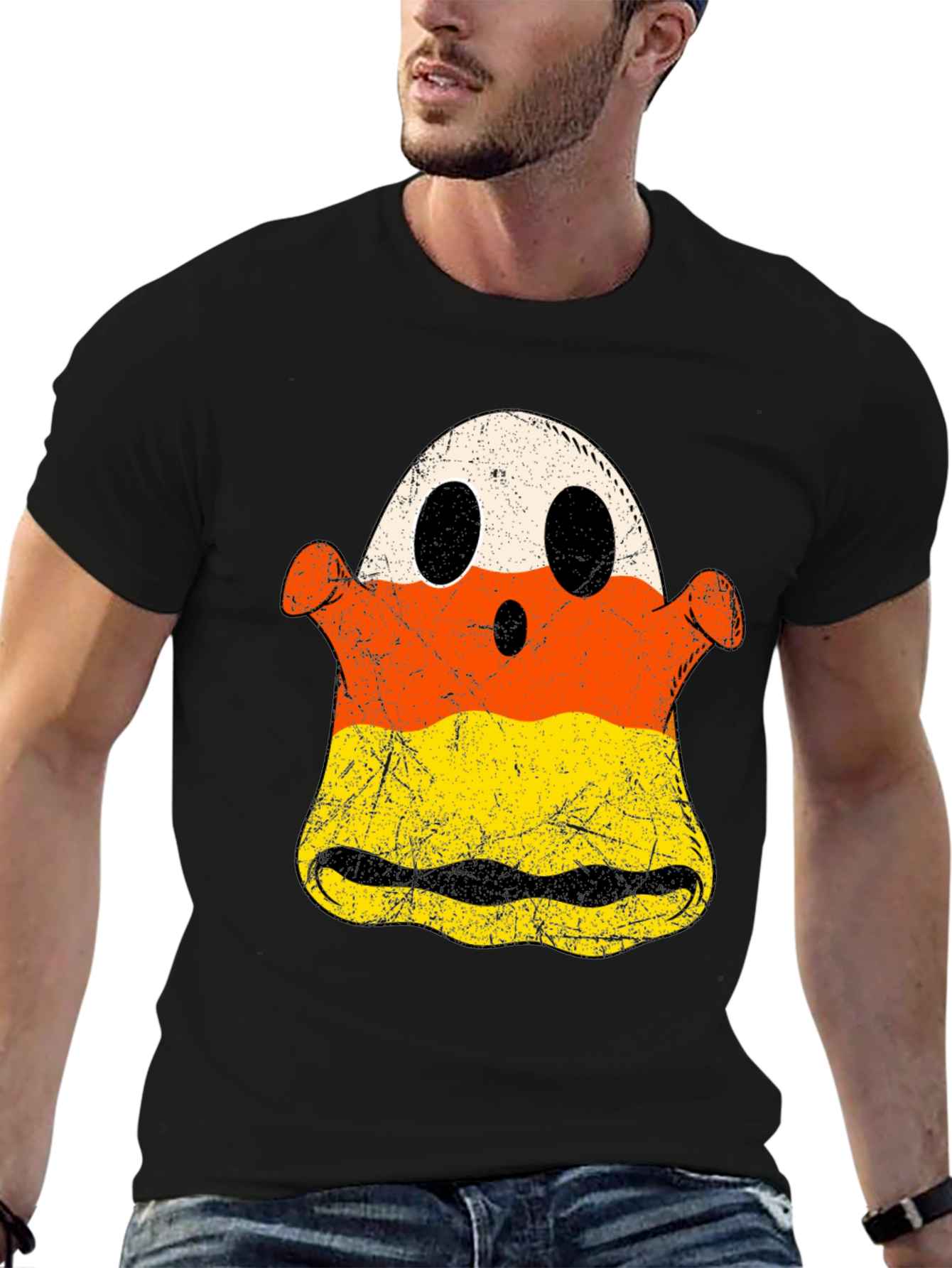 Halloween Ghost Candy Corn T-Shirt