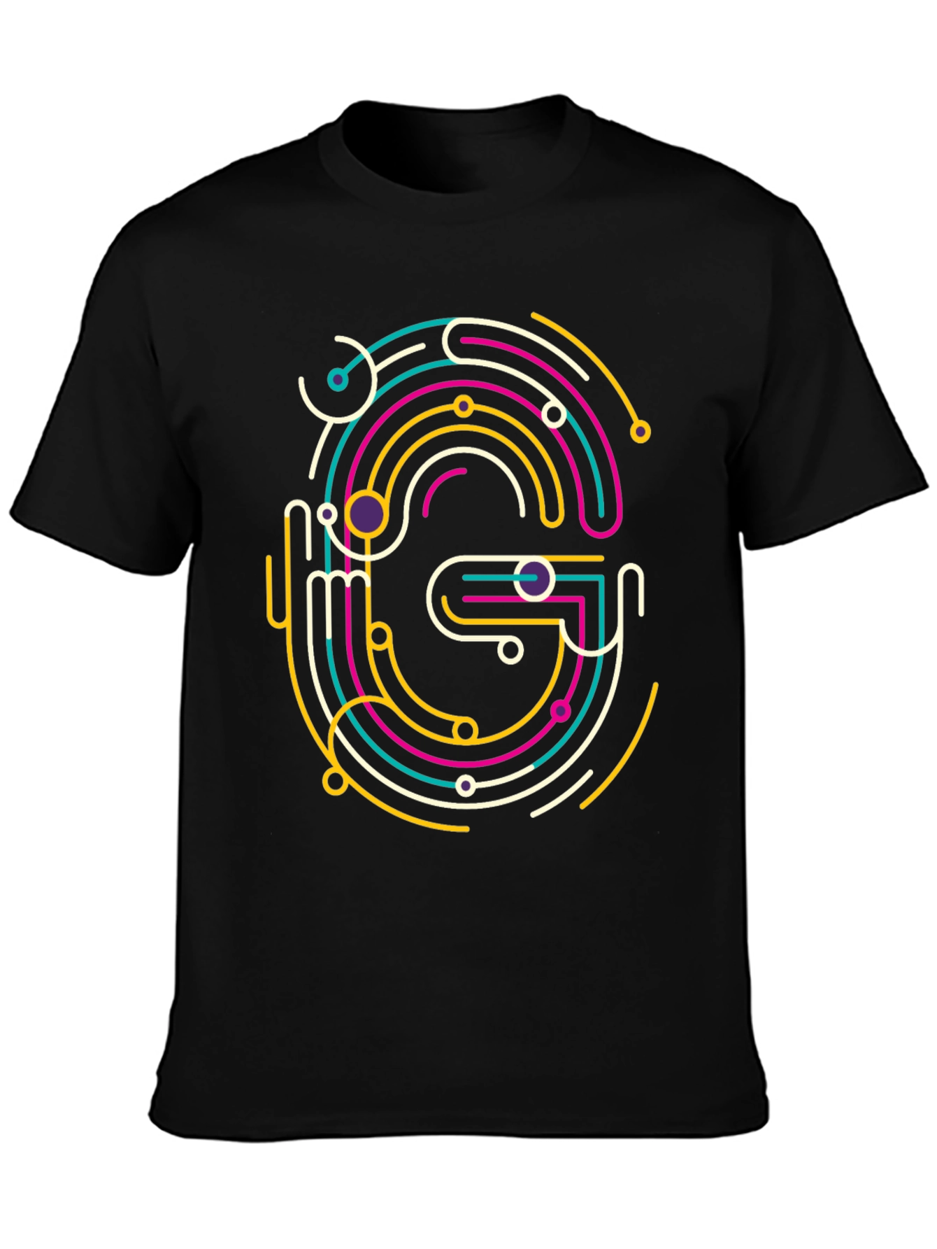 Abstract G Graphic Tee - Modern Style