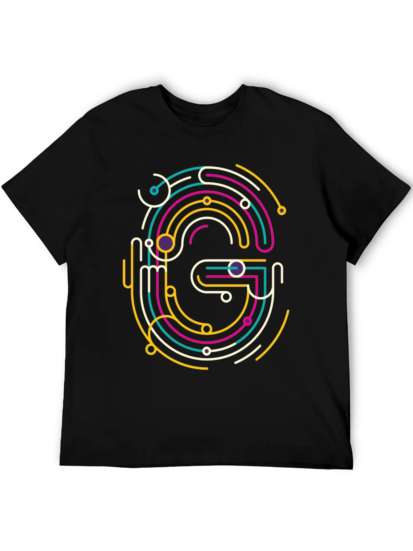 Abstract G Graphic Tee - Modern Style