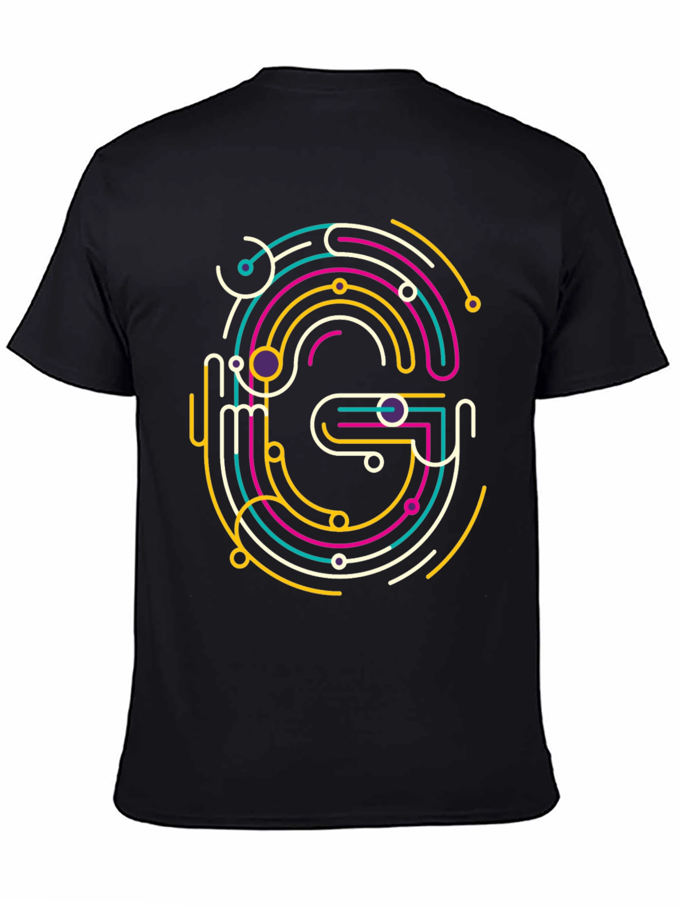 Abstract G Graphic Tee - Modern Style