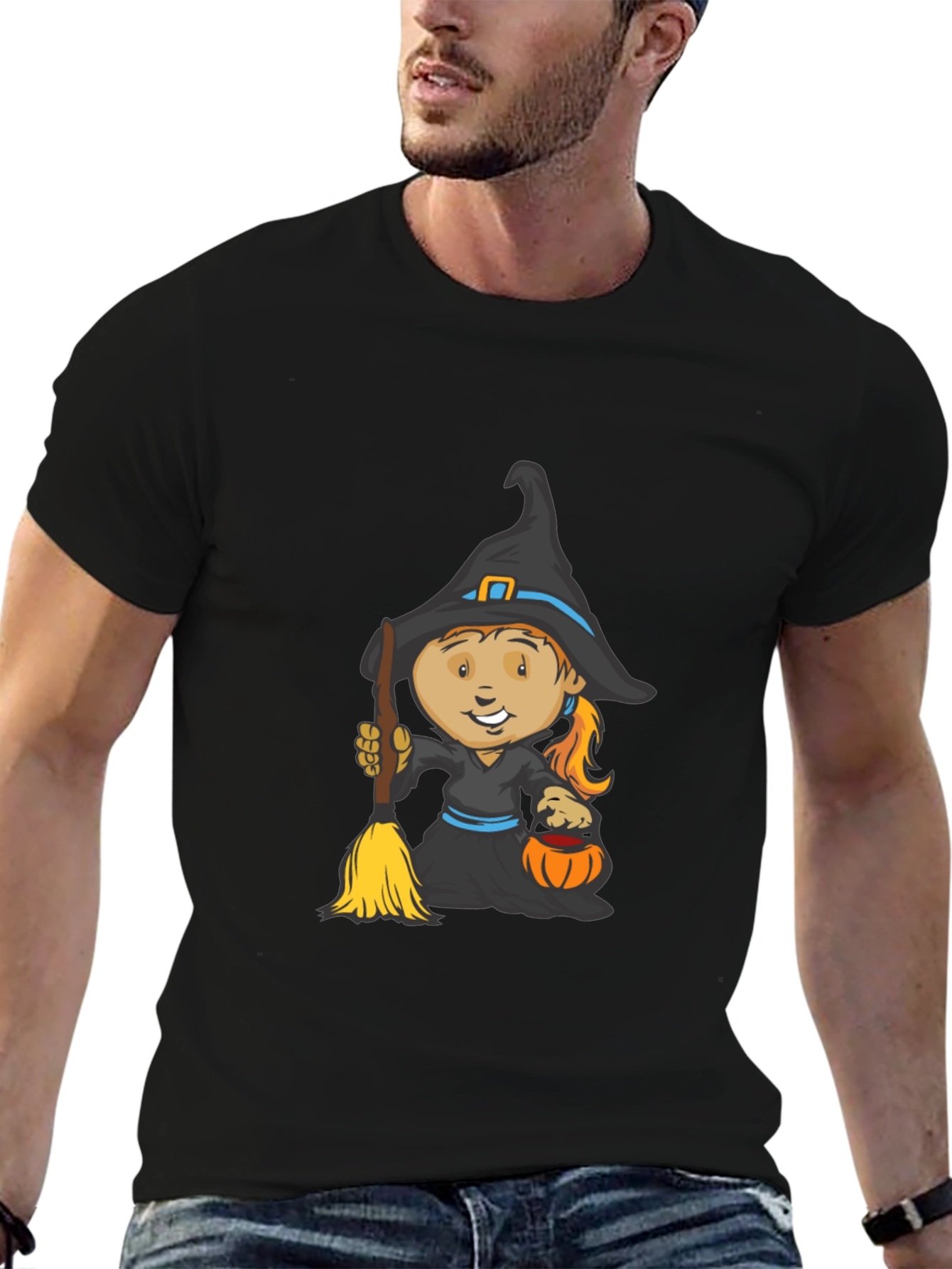 Witch Graphic Tee - Halloween Style