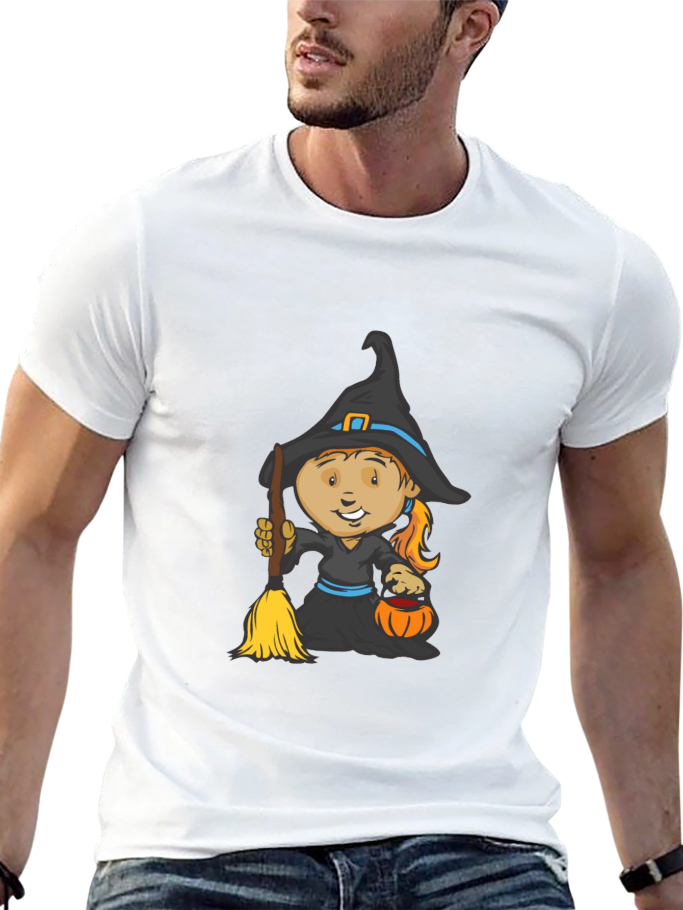 Witch Graphic Tee - Halloween Style