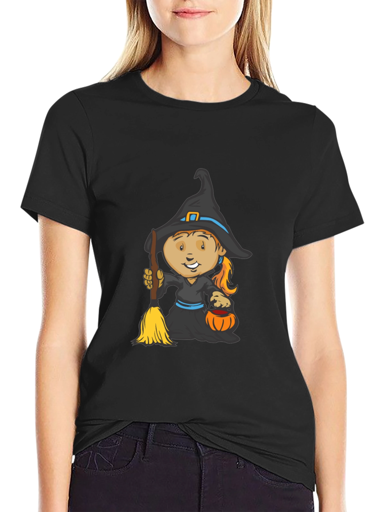 Witch Graphic Tee - Halloween Style
