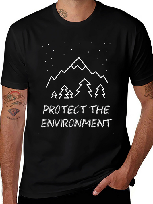 Protect the Environment Mountain Graphic Tee