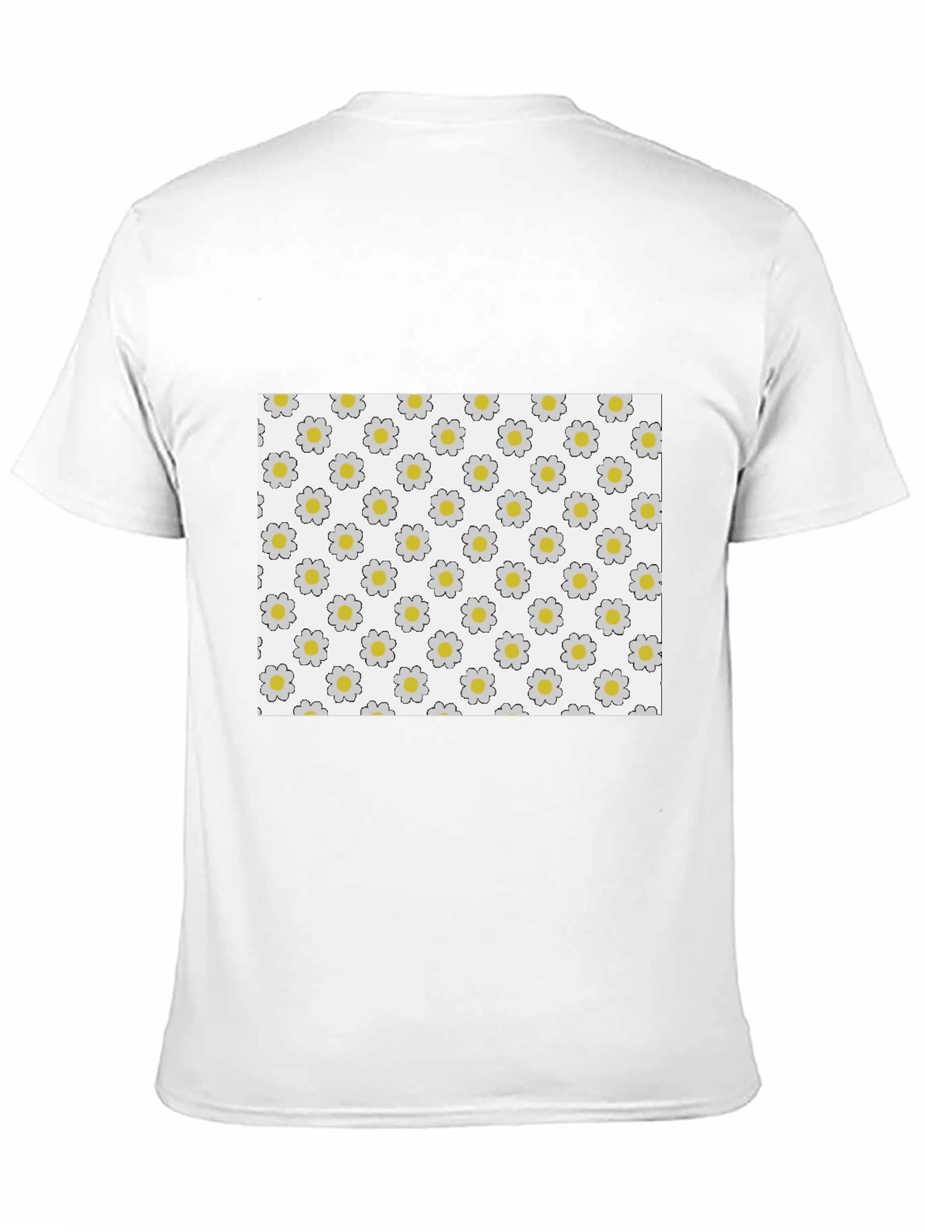 Daisy Pattern T-Shirt - Unique Floral Design