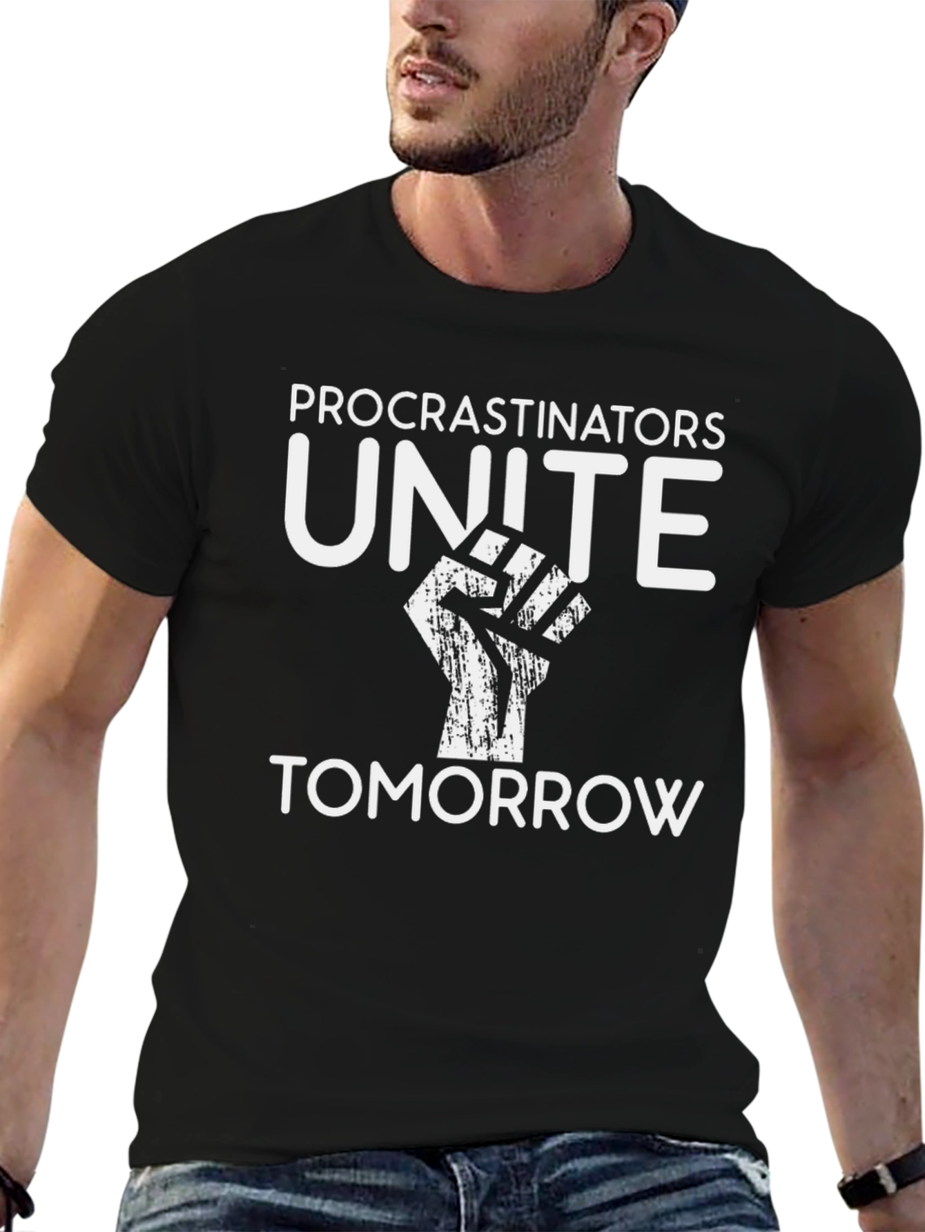 Procrastinators Unite Tomorrow Graphic T-Shirt