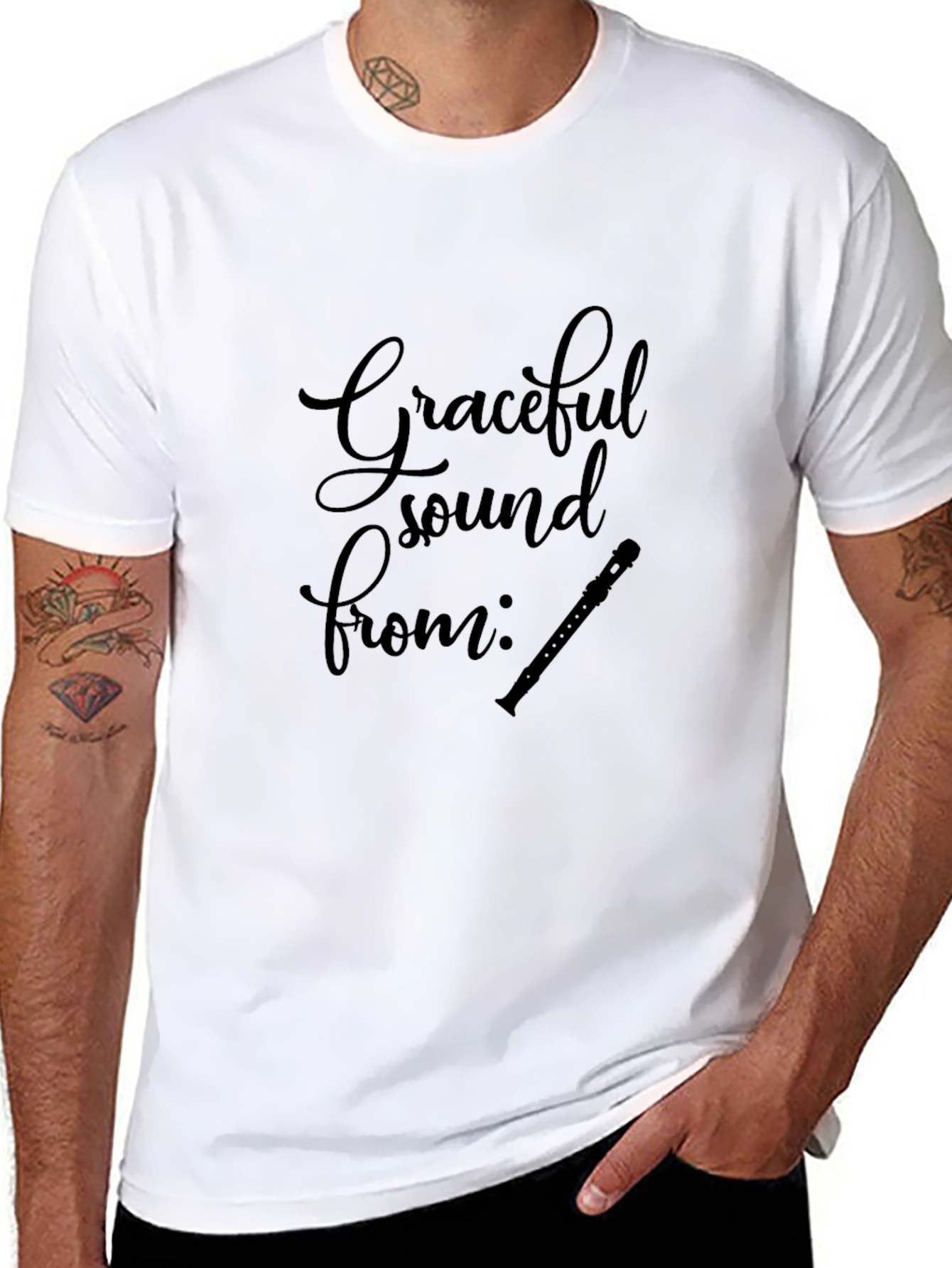 Graceful Sound From Flute T-Shirt