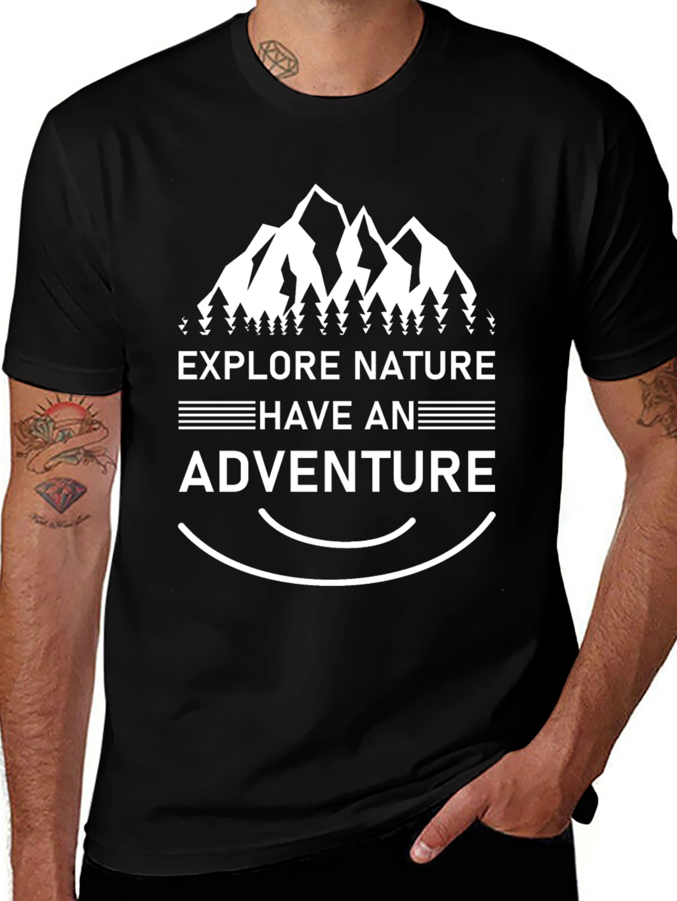 Explore Nature Adventure T-Shirt - Mountain Graphic Tee