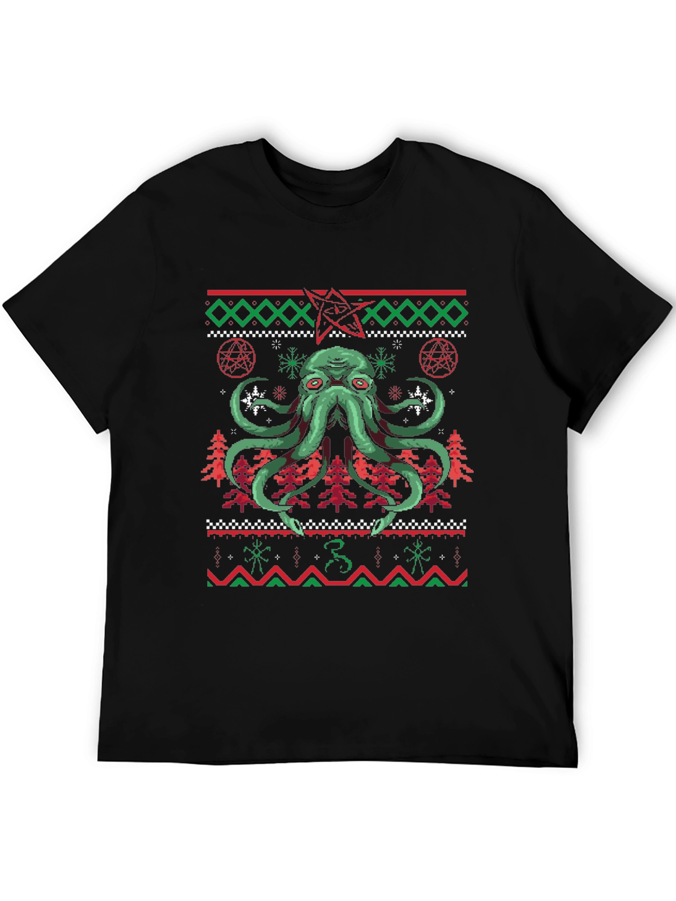 Cthulhu Christmas T-Shirt Ugly Sweater Style