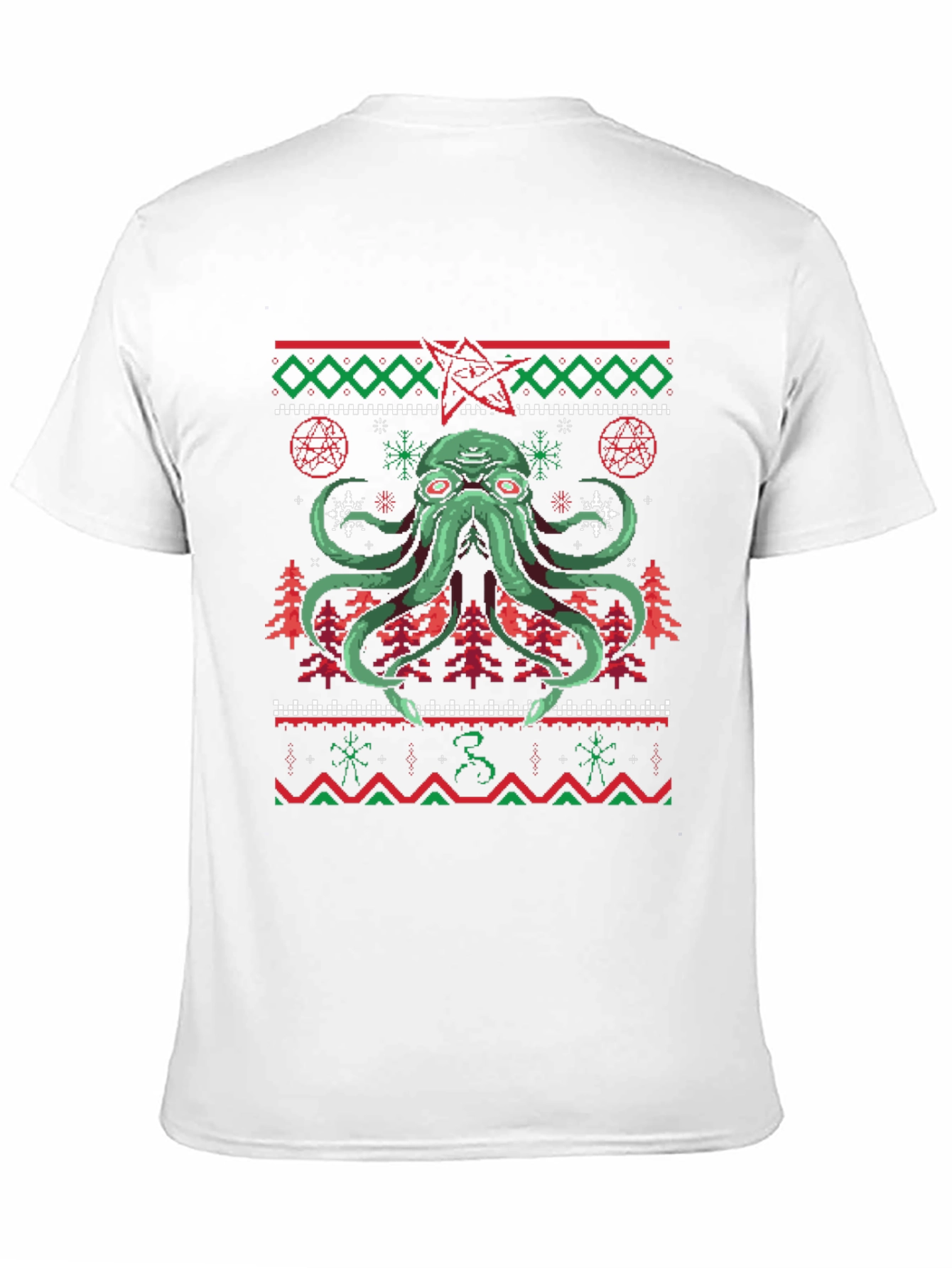 Cthulhu Christmas T-Shirt Ugly Sweater Style