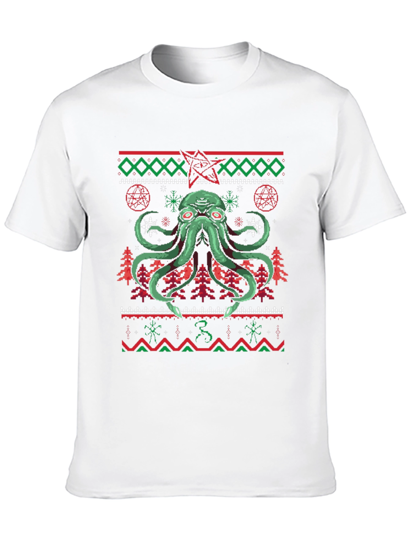 Cthulhu Christmas T-Shirt Ugly Sweater Style