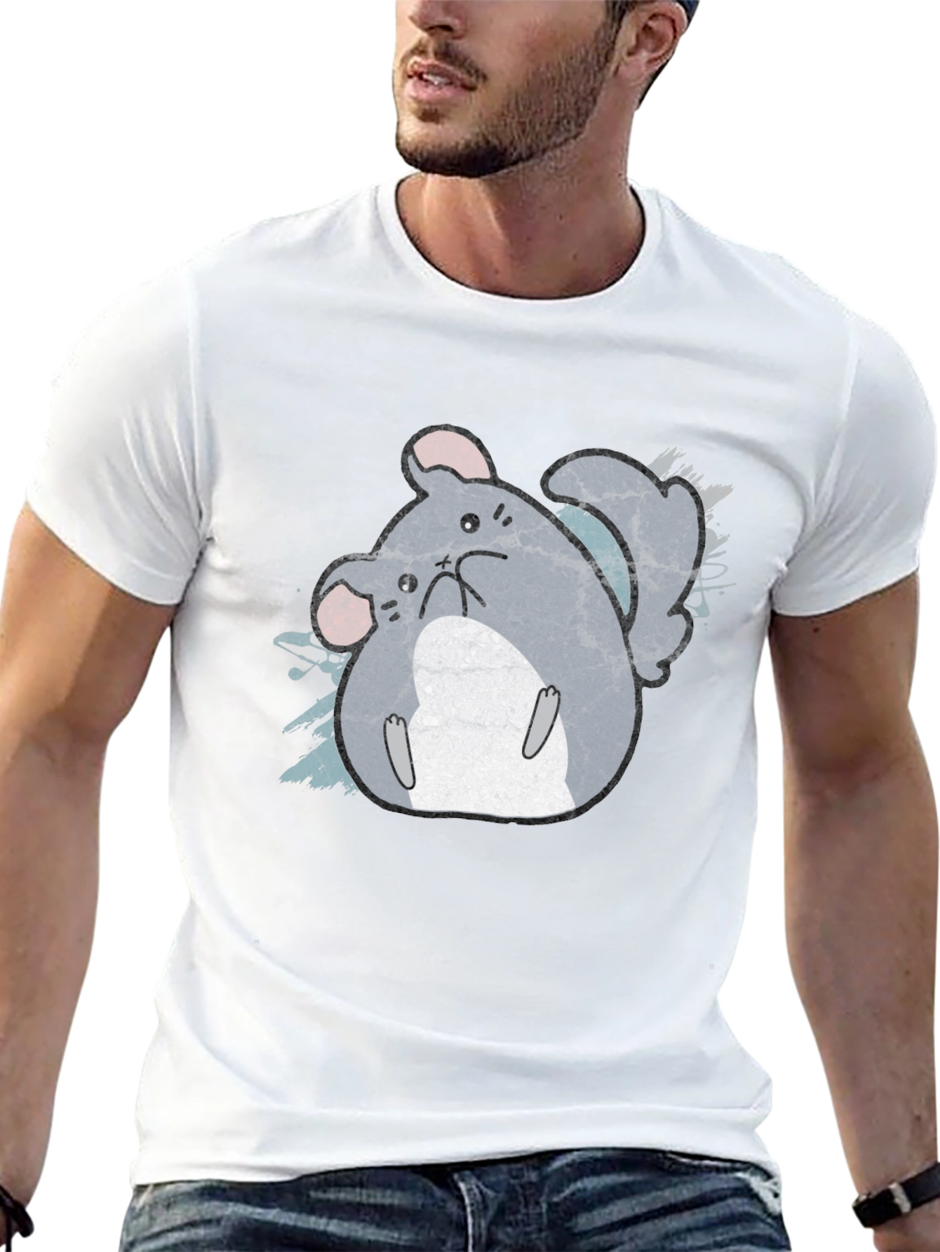 Cute Chinchilla Graphic T-Shirt - Soft Cotton Tee