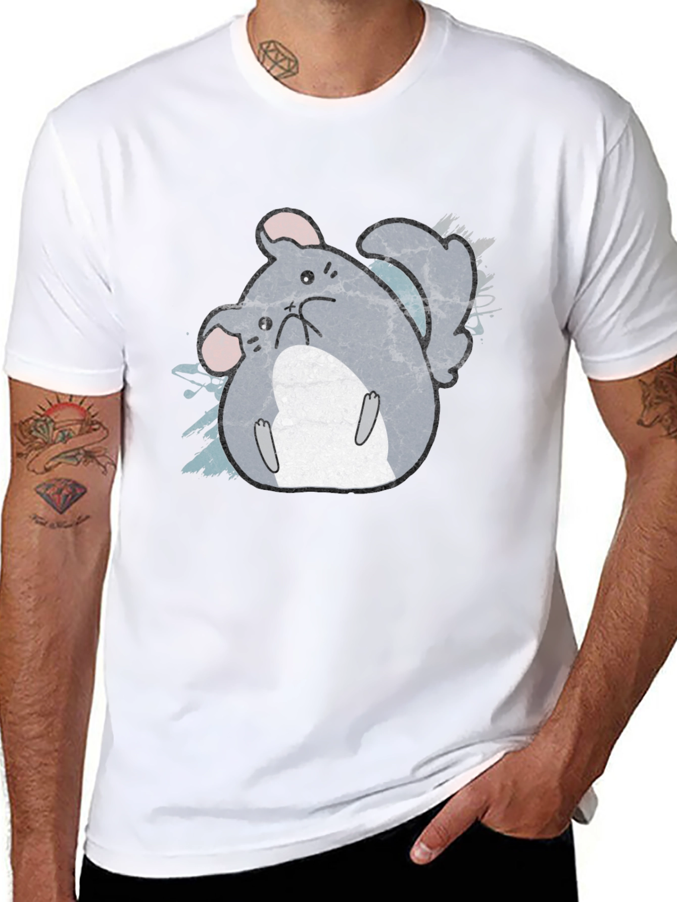 Cute Chinchilla Graphic T-Shirt - Soft Cotton Tee