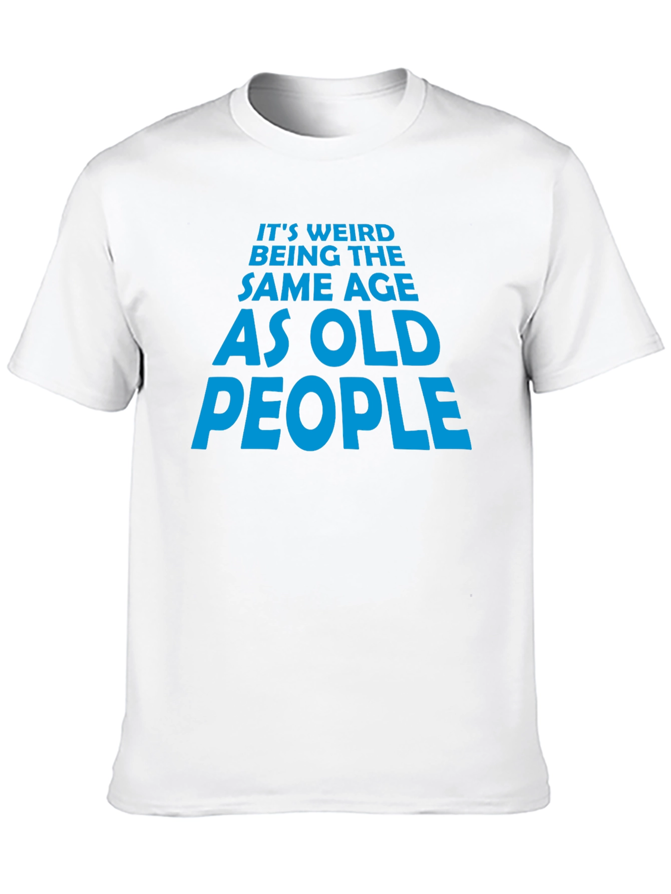 Funny Old People Graphic Tee - Black Cotton T-Shirt