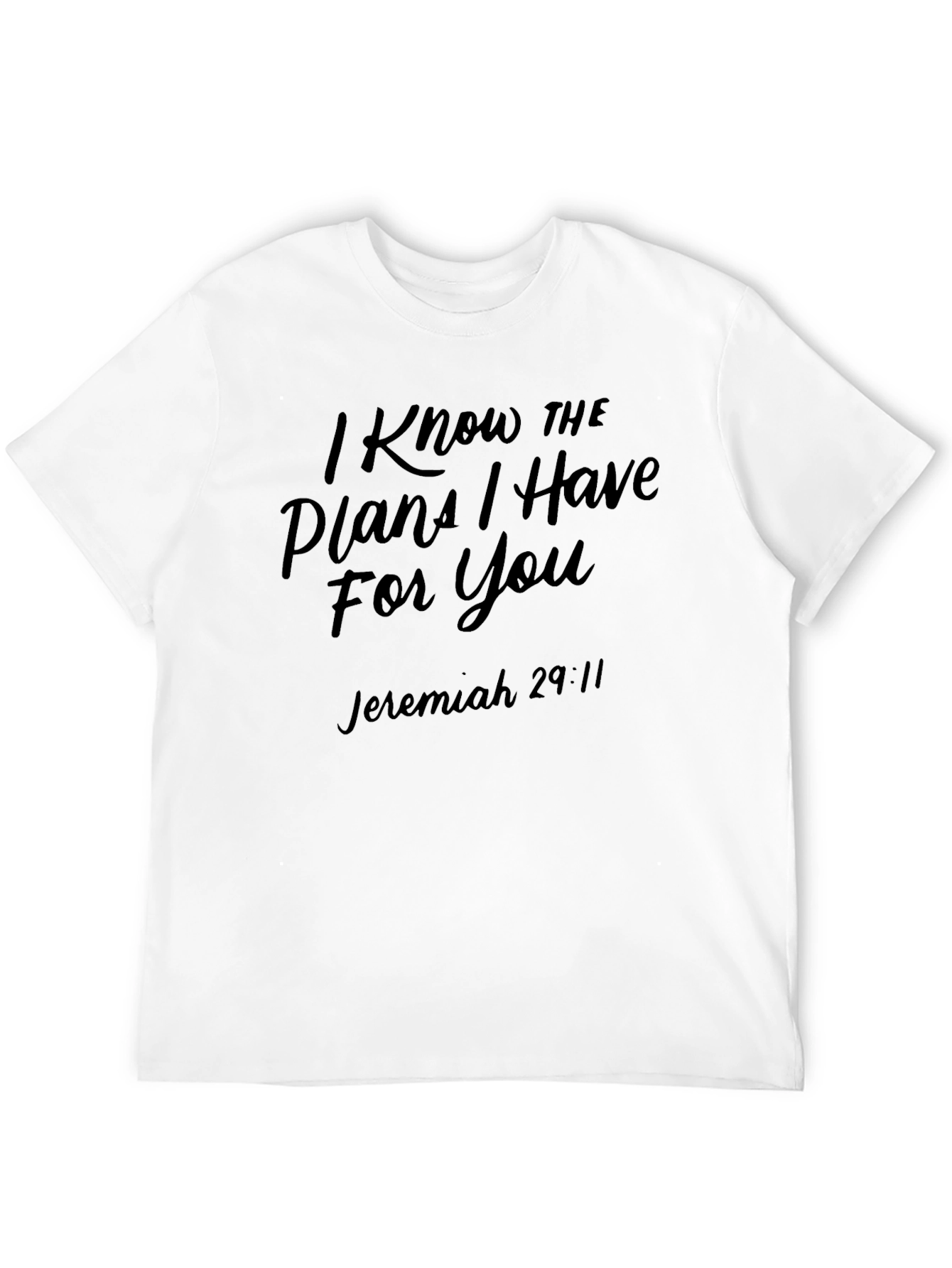 I Know the Plans Black T-Shirt