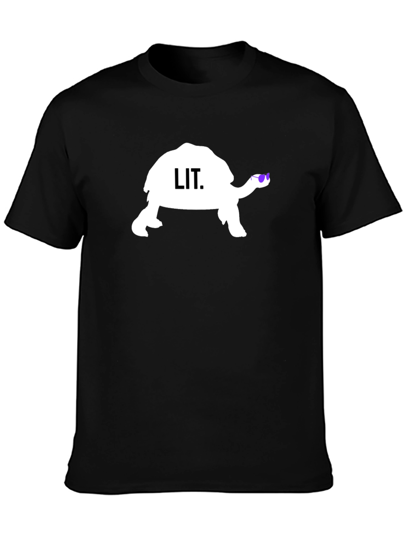 Cool Turtle Lit T-Shirt - Black