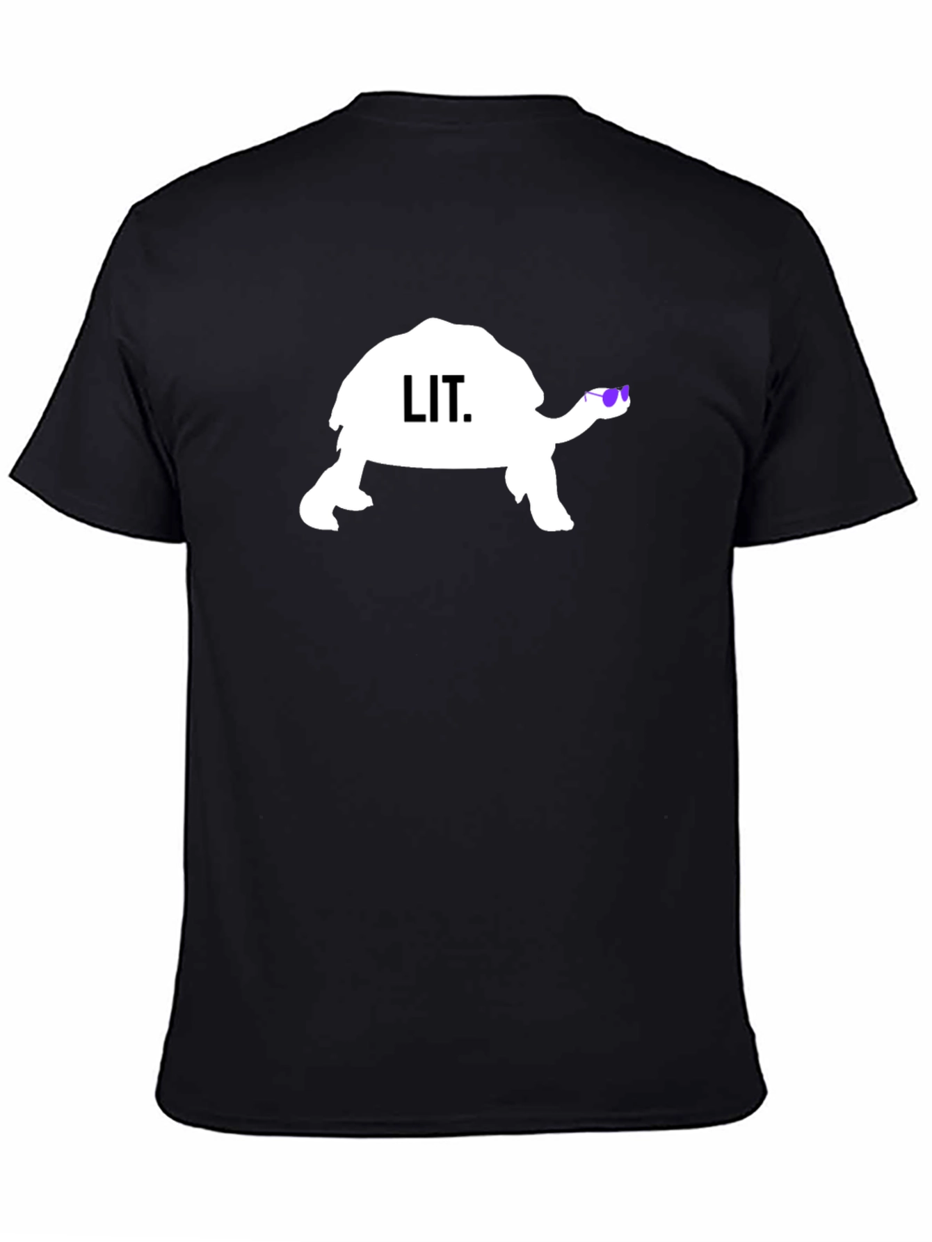 Cool Turtle Lit T-Shirt - Black