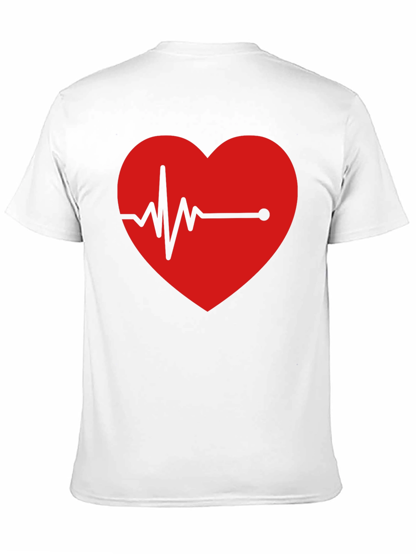 Heartbeat Graphic Tee - Black Cotton Blend