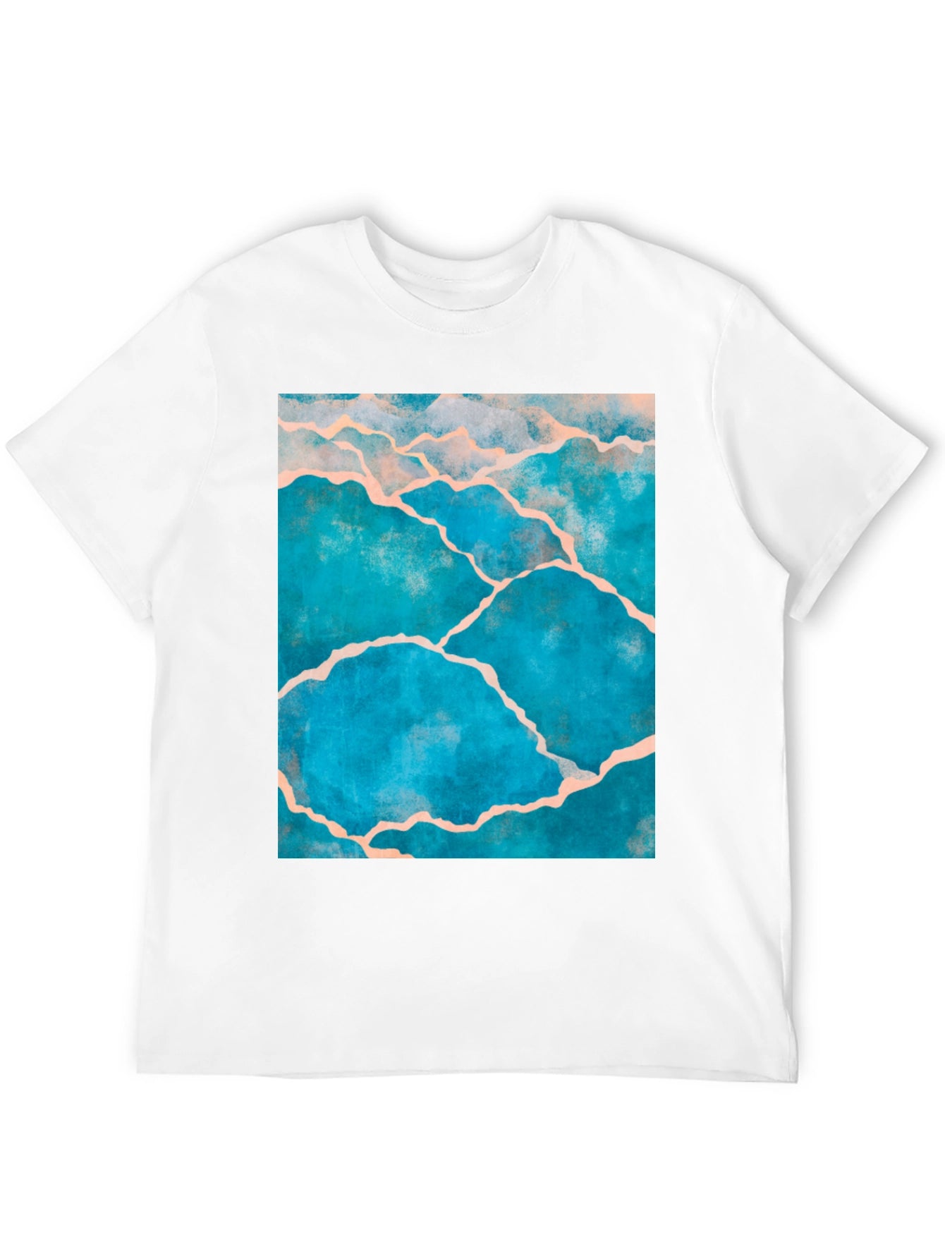Kintsugi Style Graphic Tee - Black