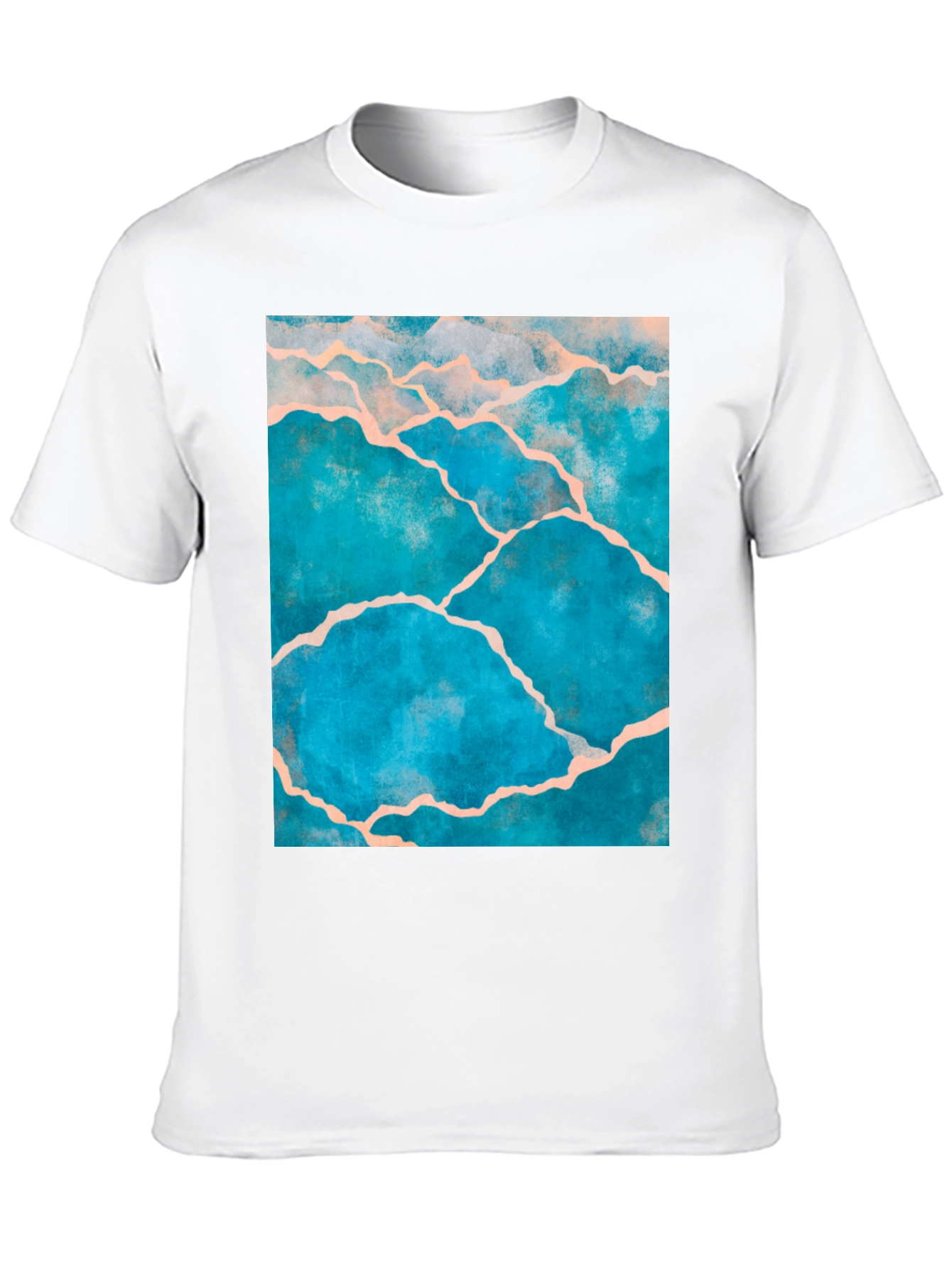 Kintsugi Style Graphic Tee - Black