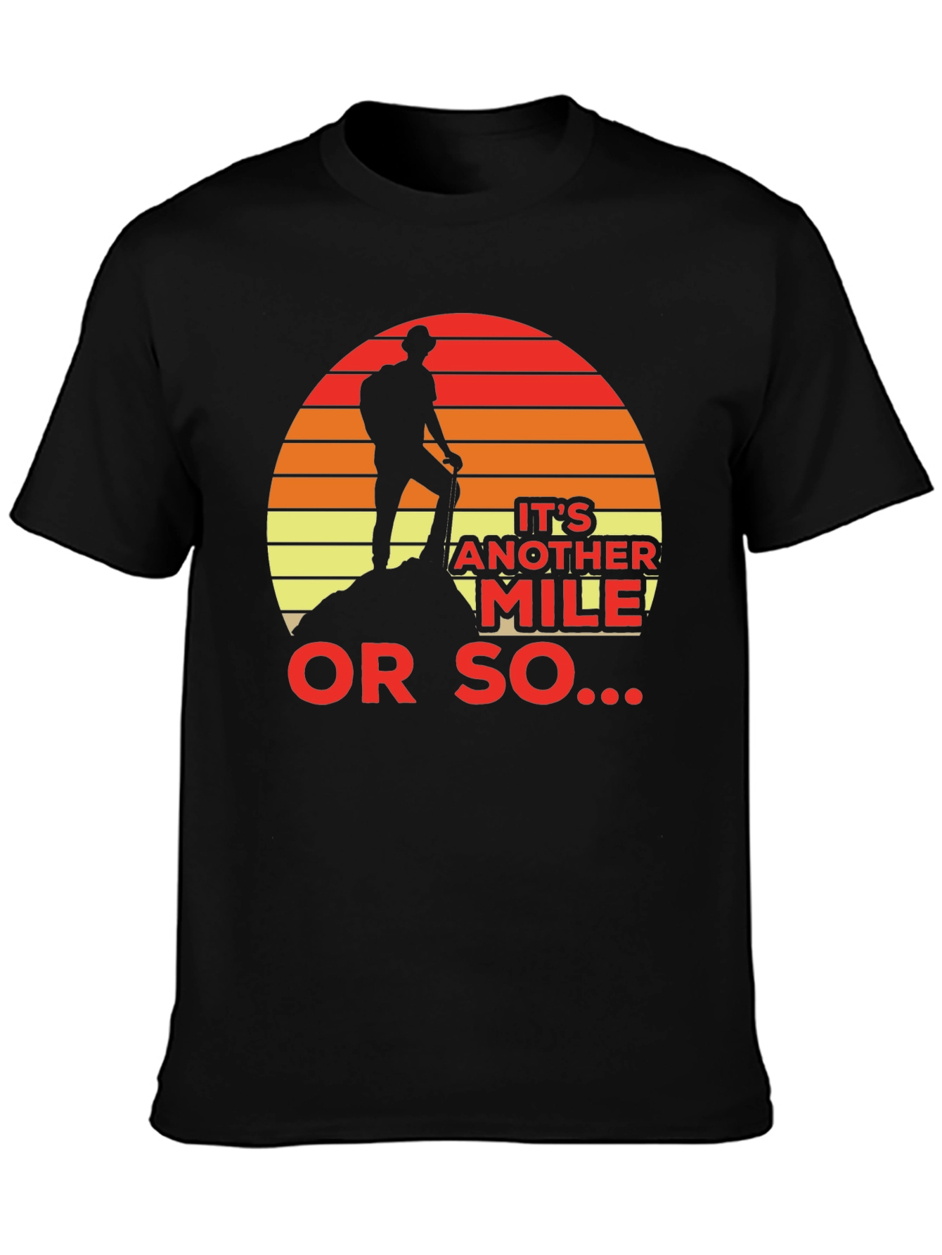 Hiker Silhouette T-Shirt - Another Mile Adventure Tee