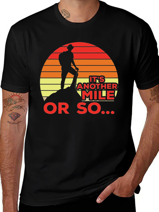 Hiker Silhouette T-Shirt - Another Mile Adventure Tee
