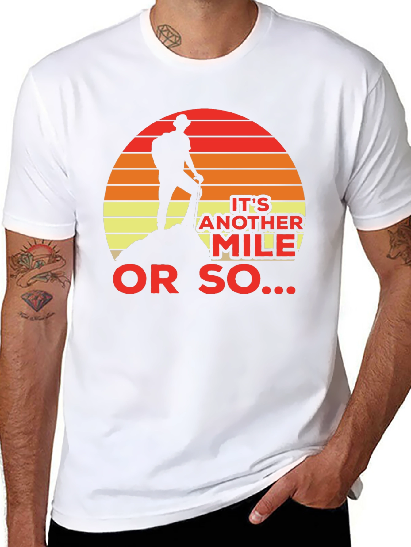Hiker Silhouette T-Shirt - Another Mile Adventure Tee