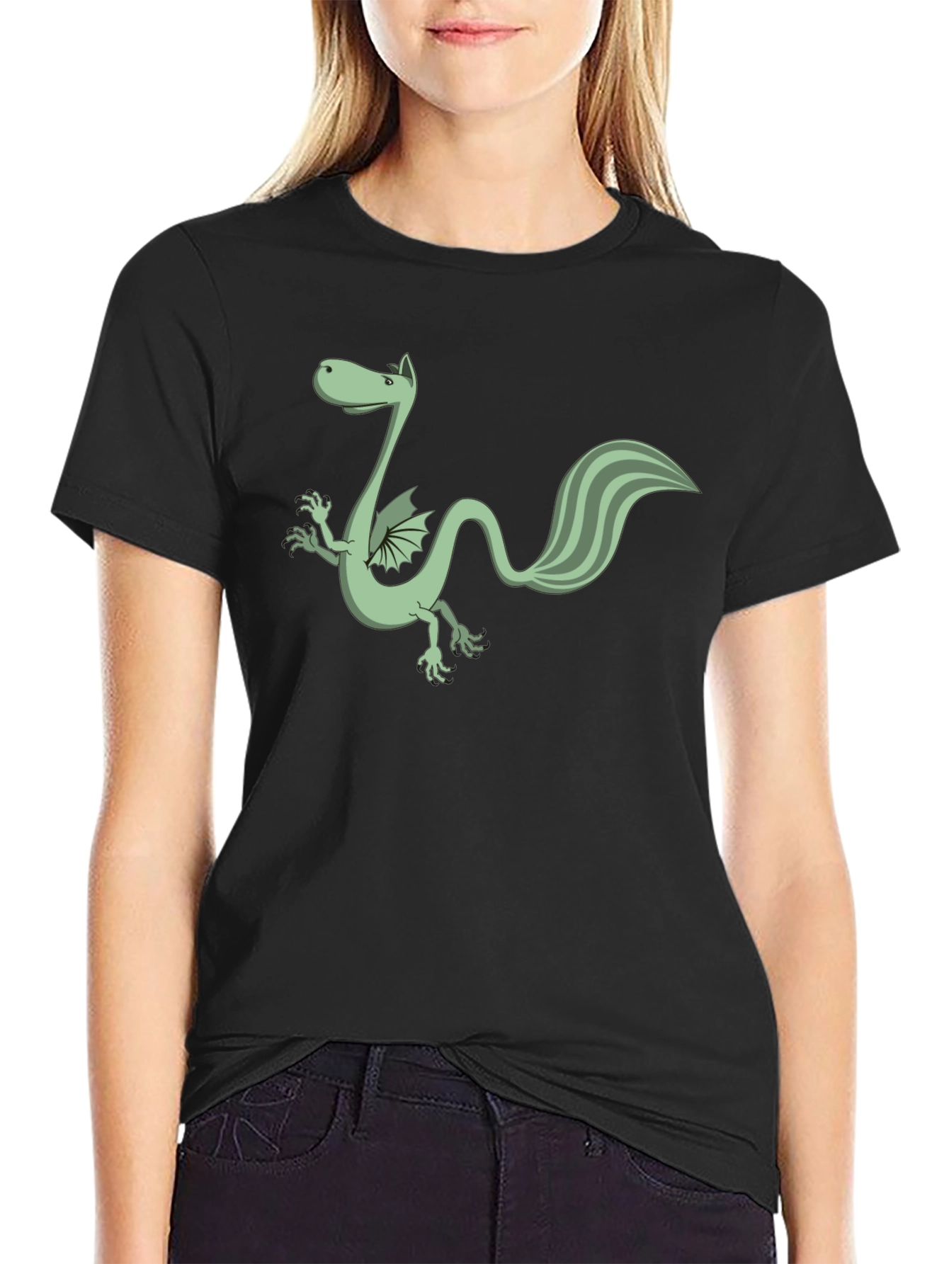 Dragon Graphic Black T-Shirt - Casual Style