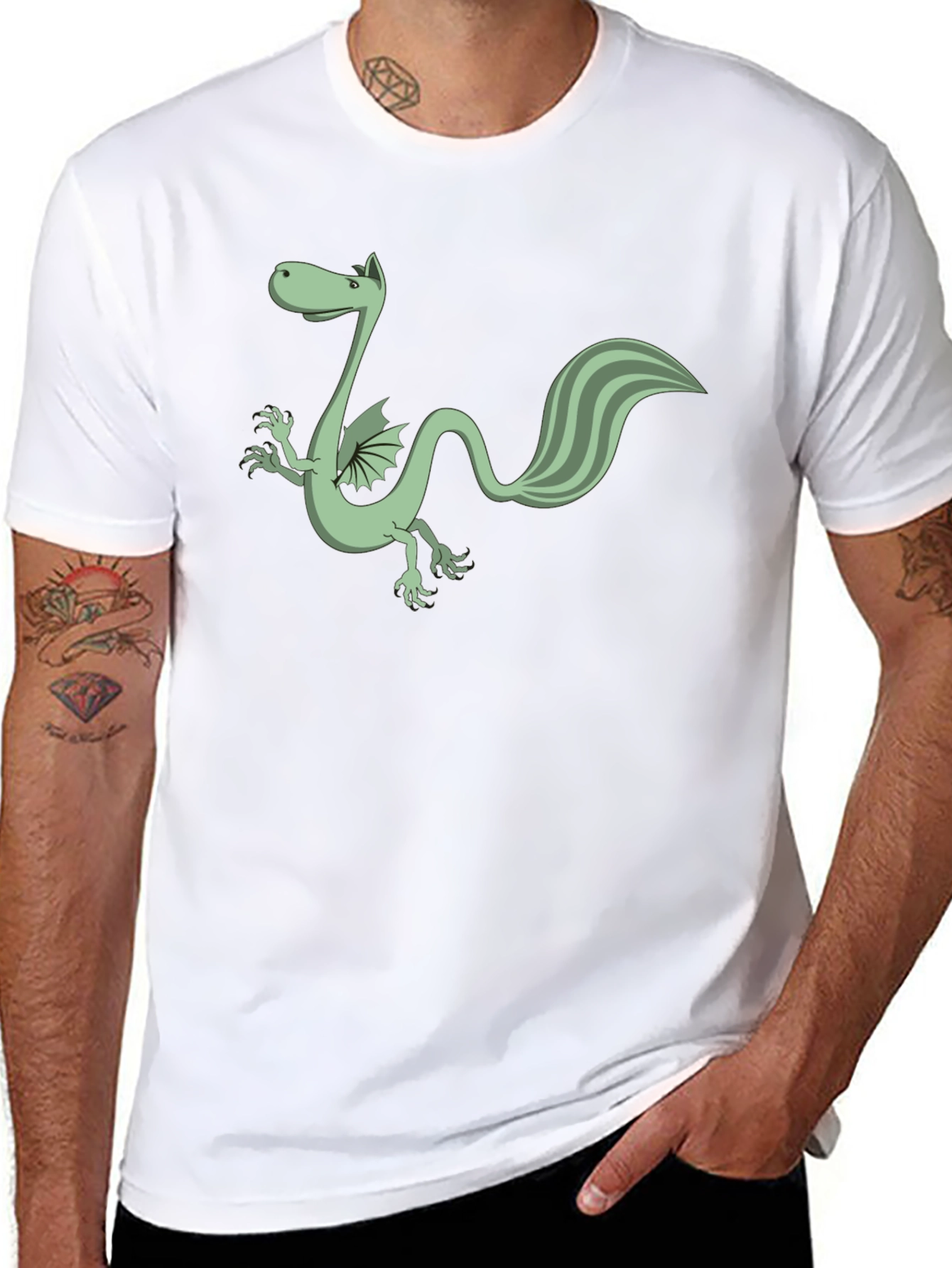 Dragon Graphic Black T-Shirt - Casual Style