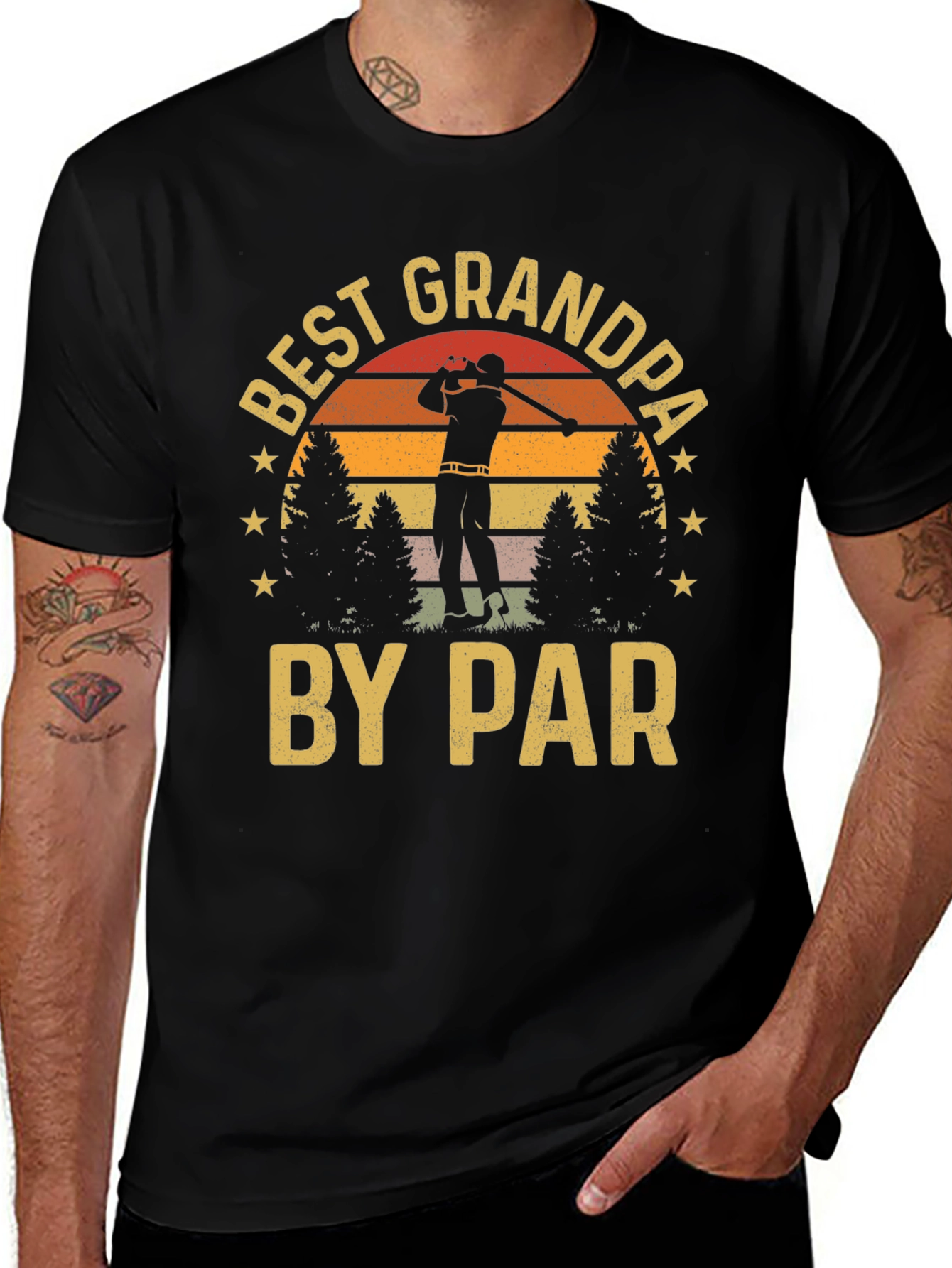 Best Grandpa By Par Golf T-Shirt