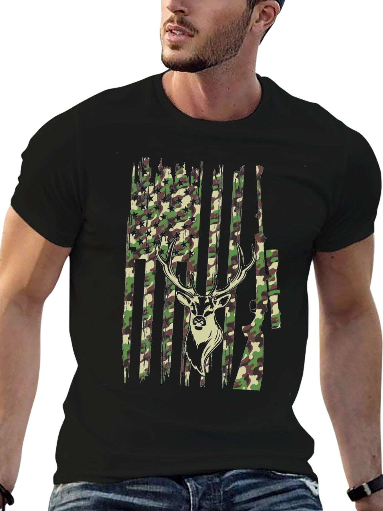 Camouflage Deer Hunting T-Shirt