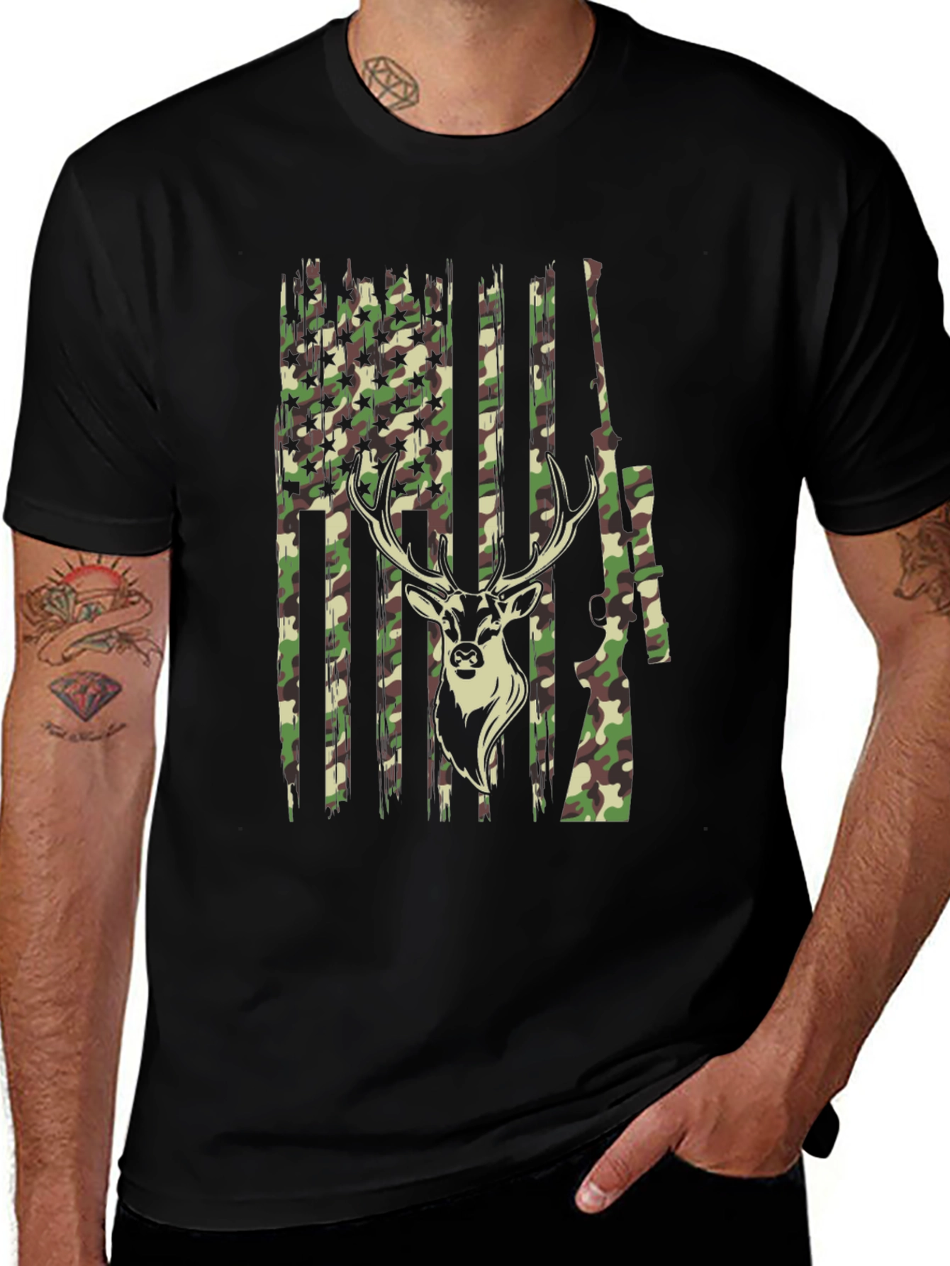 Camouflage Deer Hunting T-Shirt