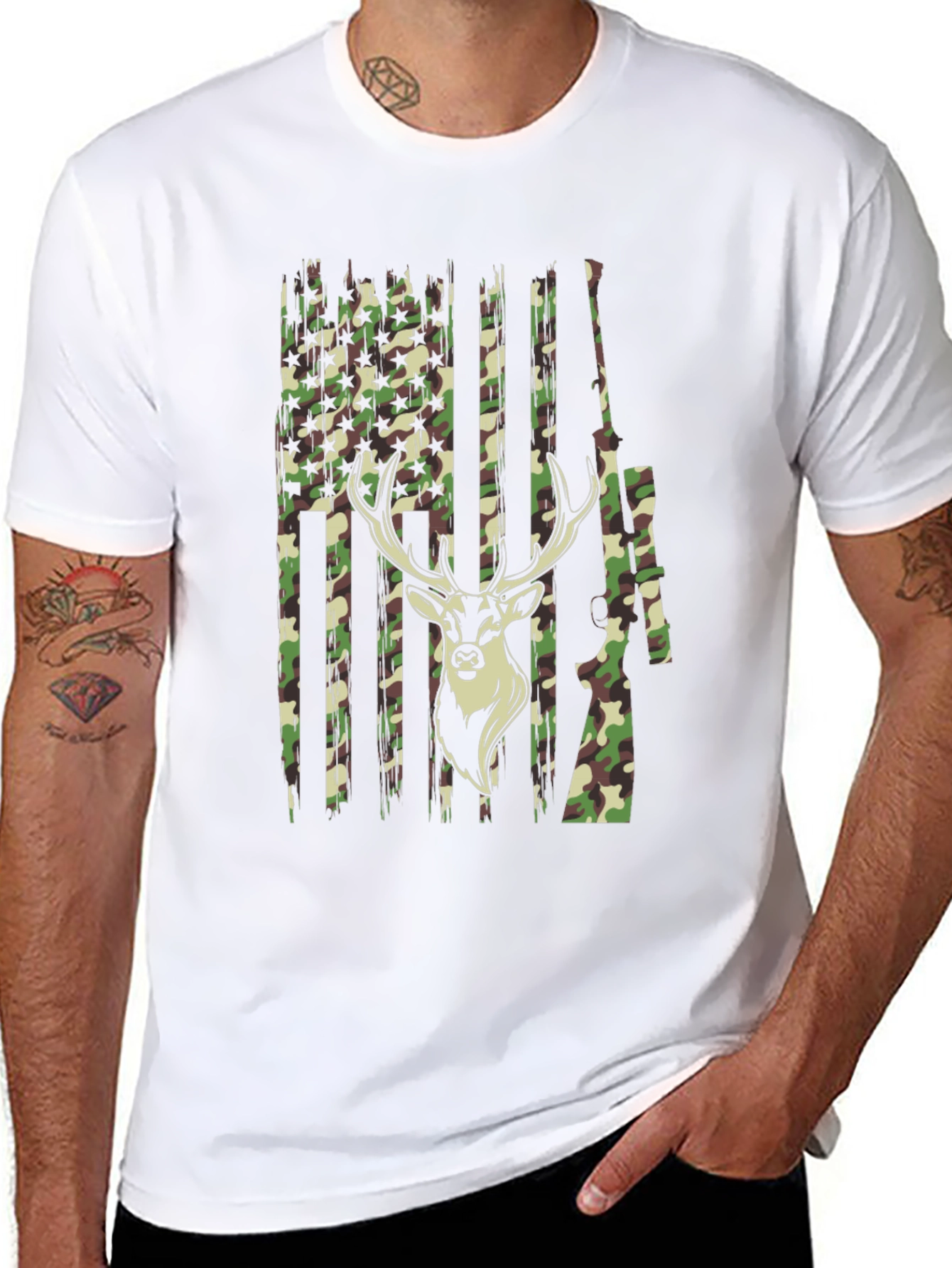 Camouflage Deer Hunting T-Shirt