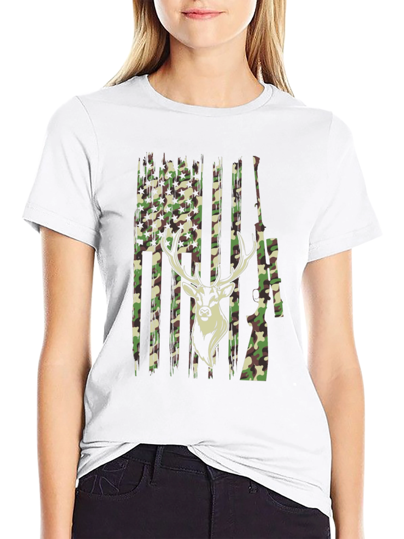 Camouflage Deer Hunting T-Shirt