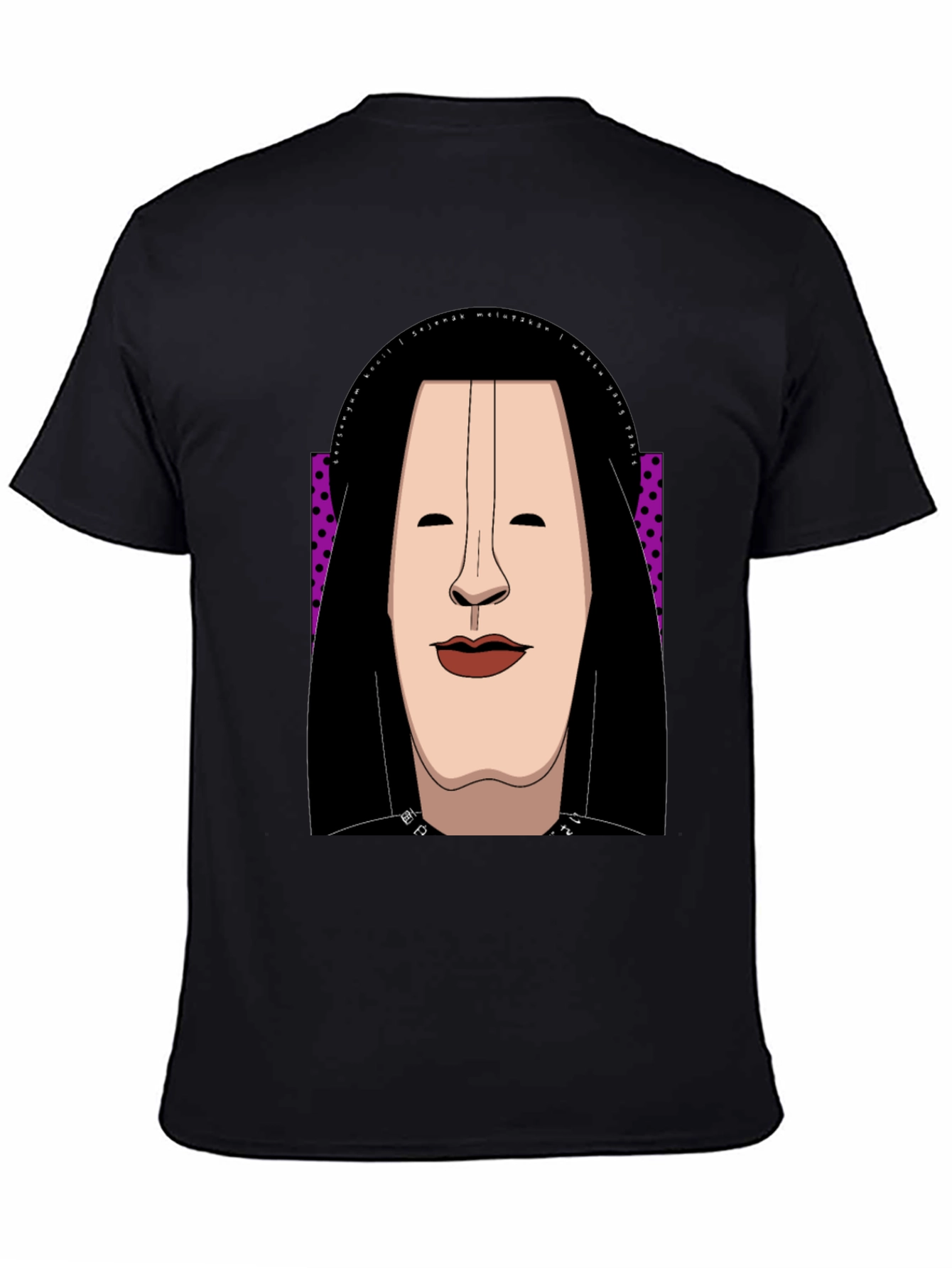 Abstract Face Graphic Tee - Unique Casual Style
