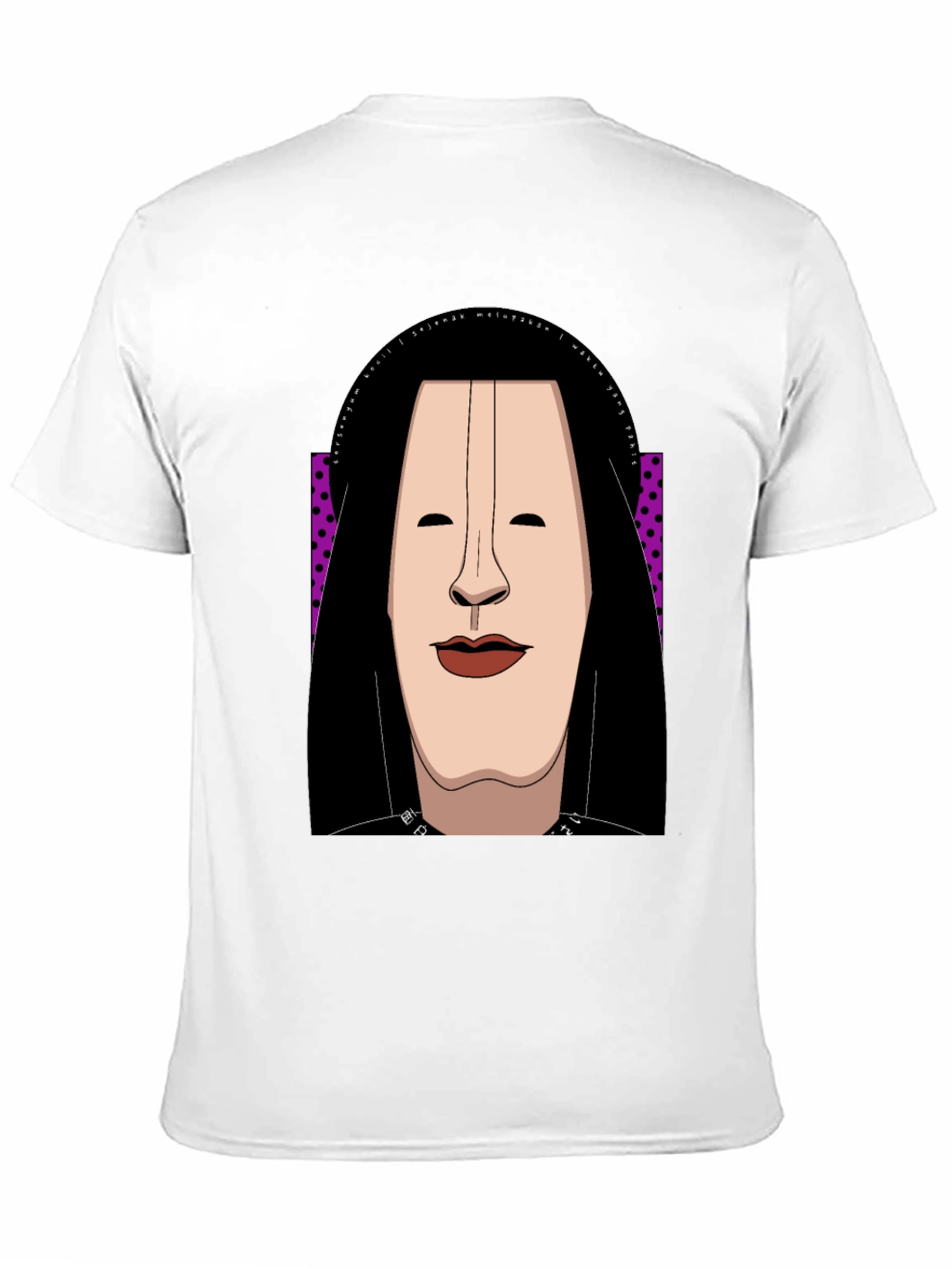 Abstract Face Graphic Tee - Unique Casual Style