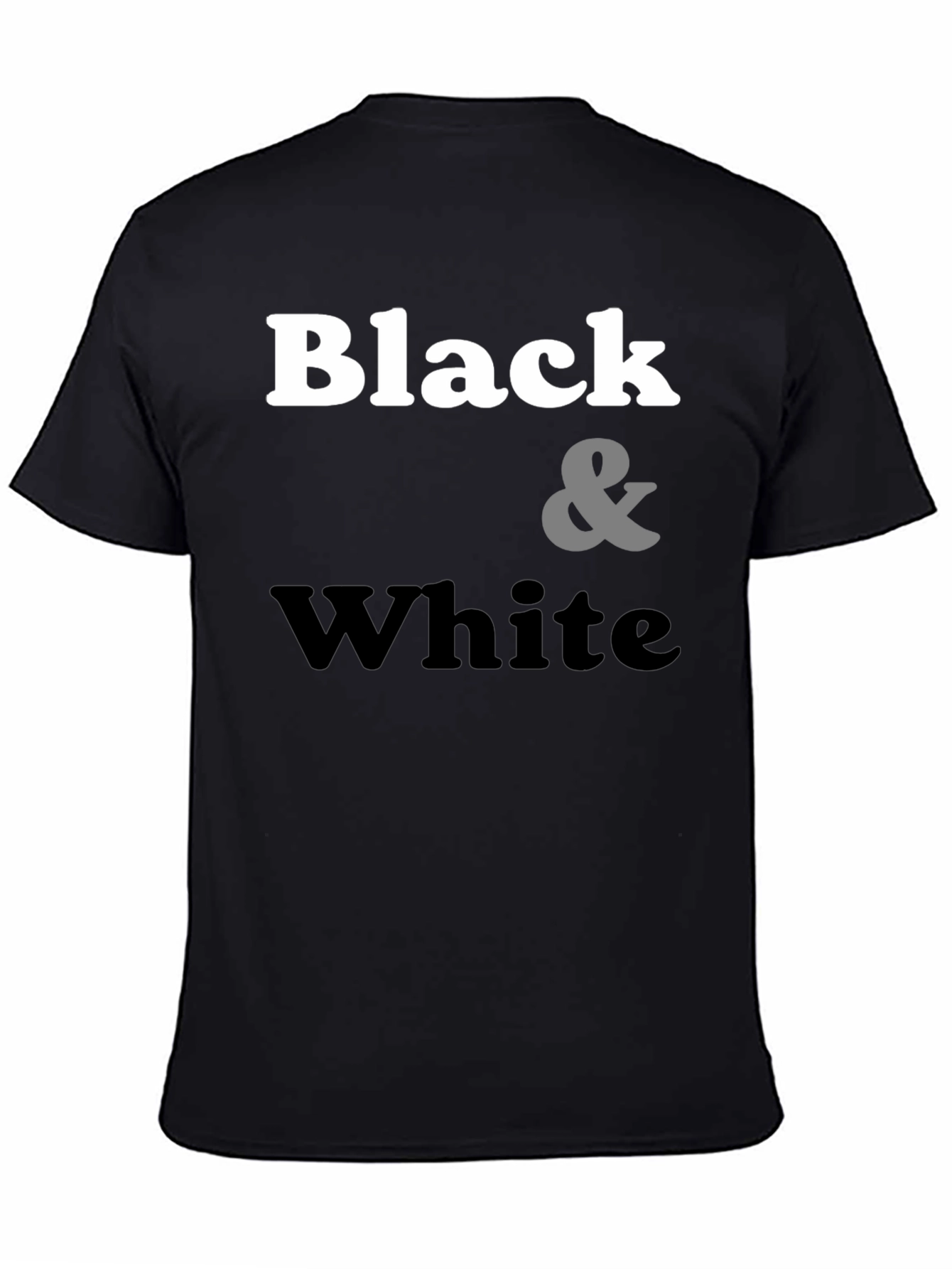 Black & White Graphic Tee - Classic Style