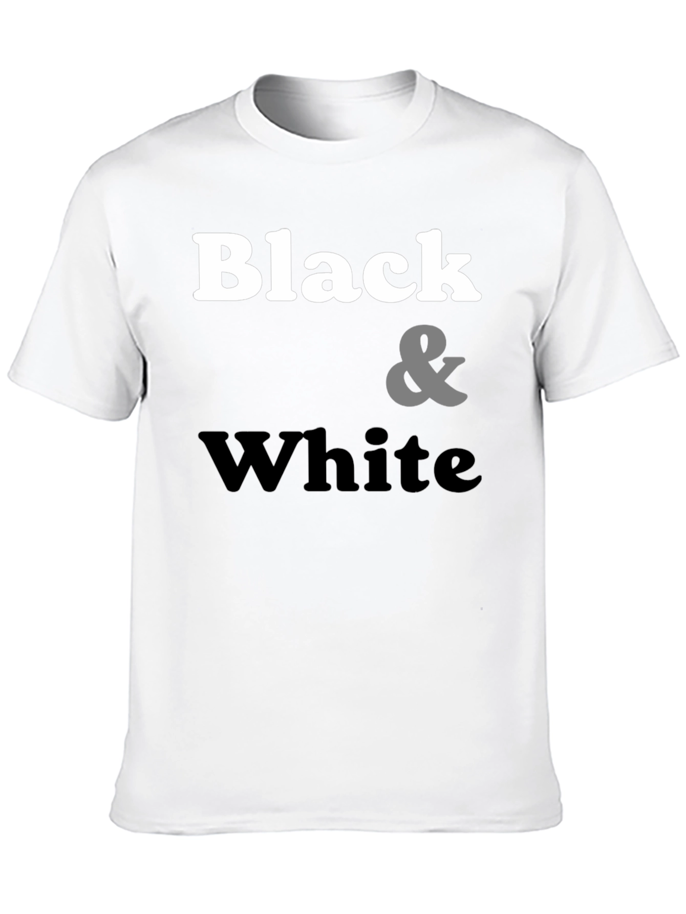 Black & White Graphic Tee - Classic Style