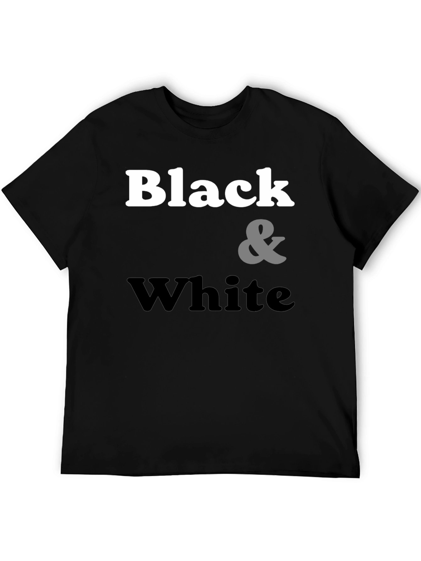 Black & White Graphic Tee - Classic Style