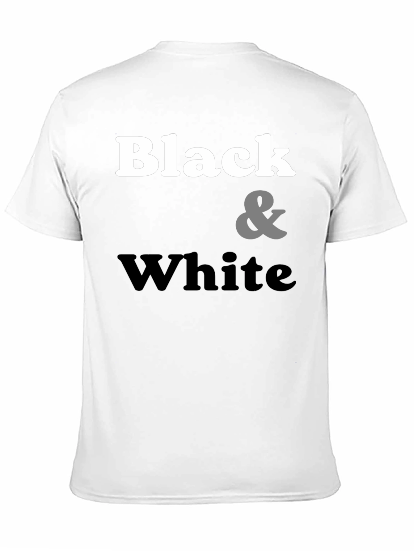 Black & White Graphic Tee - Classic Style