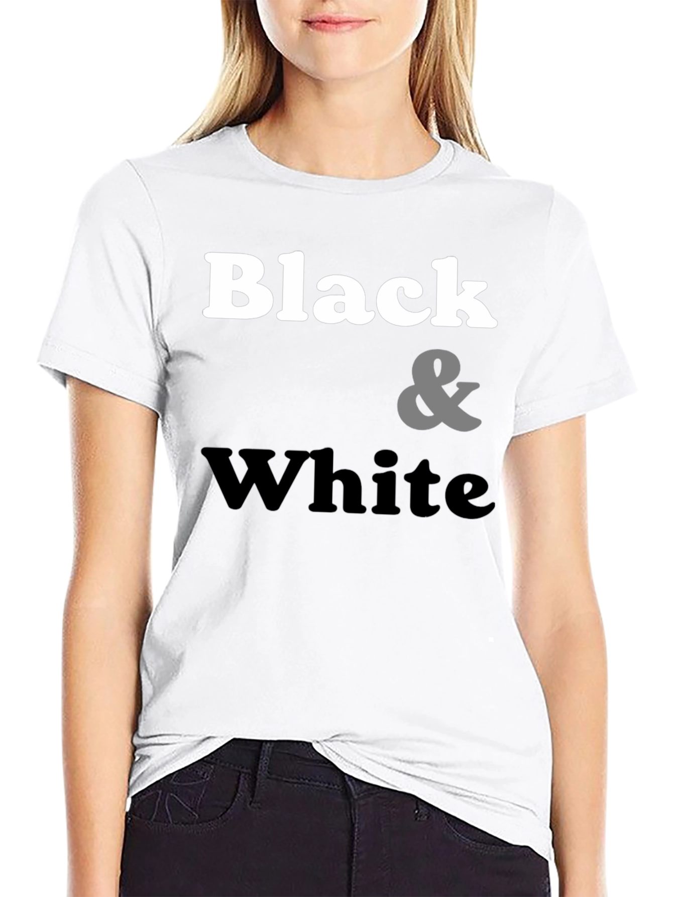Black & White Graphic Tee - Classic Style