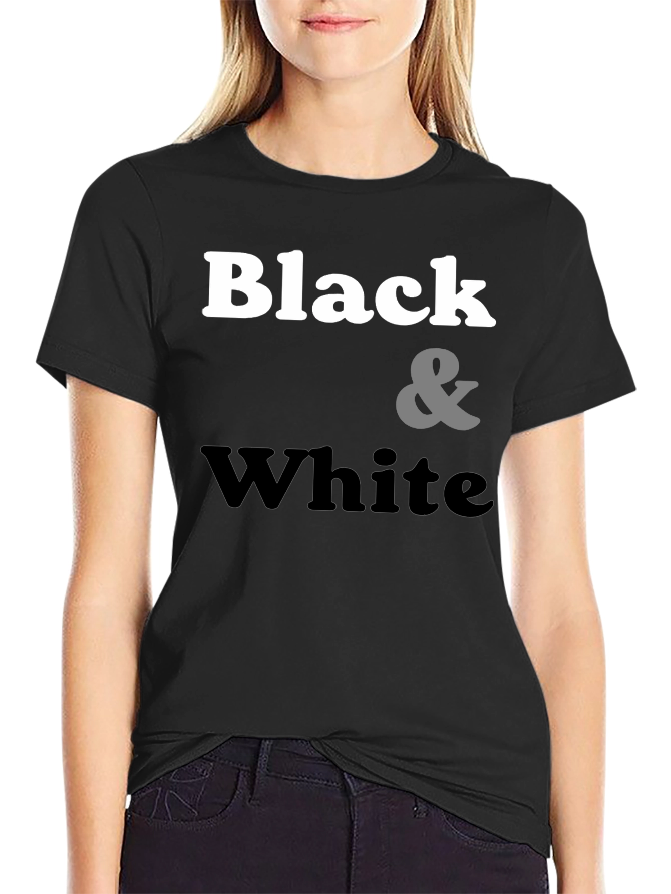 Black & White Graphic Tee - Classic Style