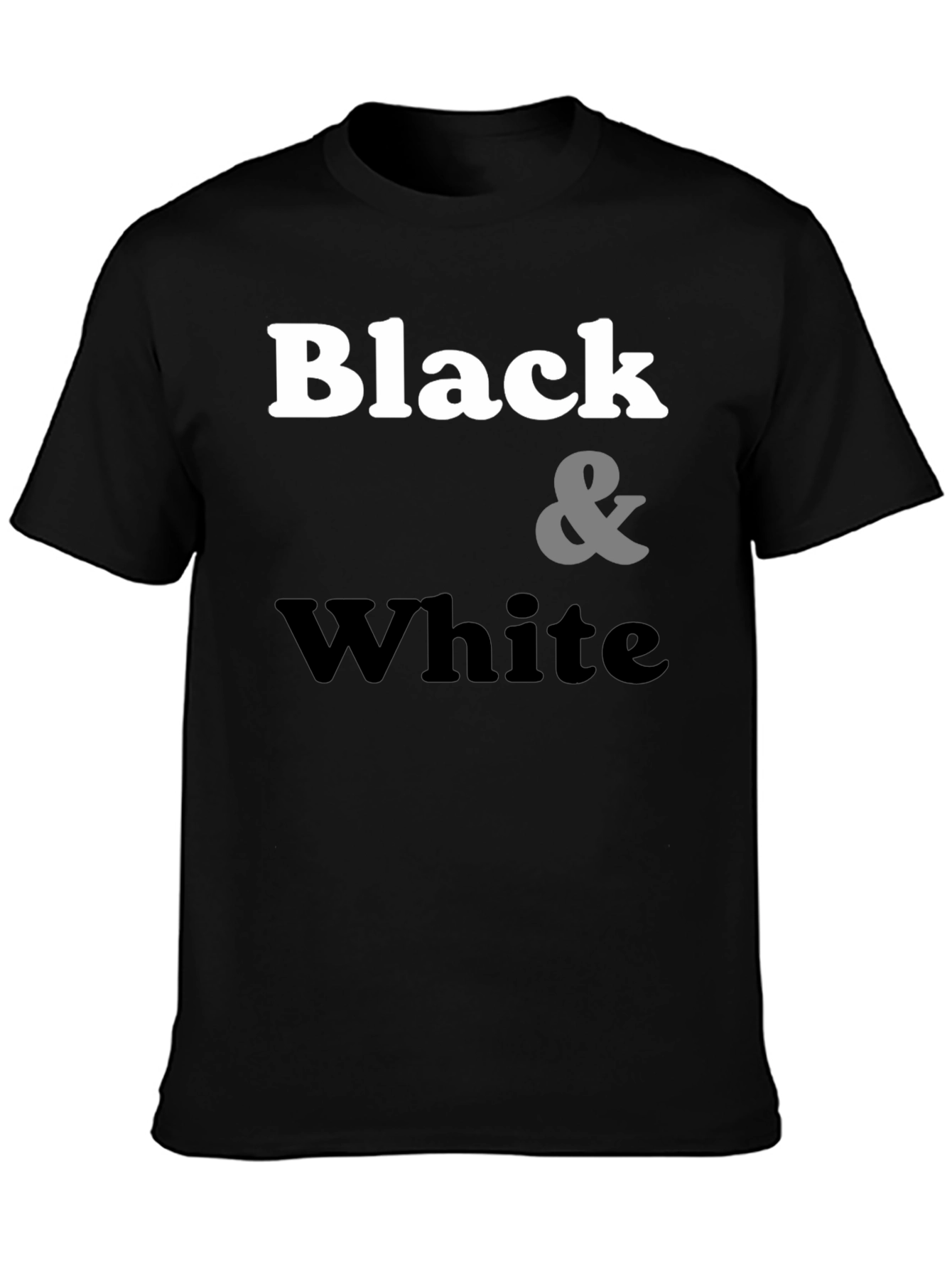 Black & White Graphic Tee - Classic Style