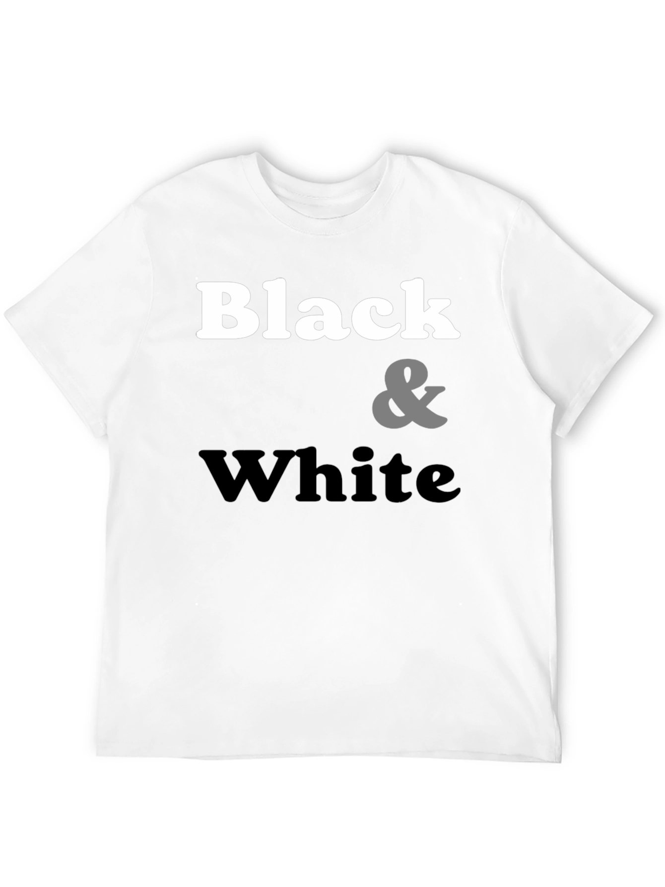 Black & White Graphic Tee - Classic Style